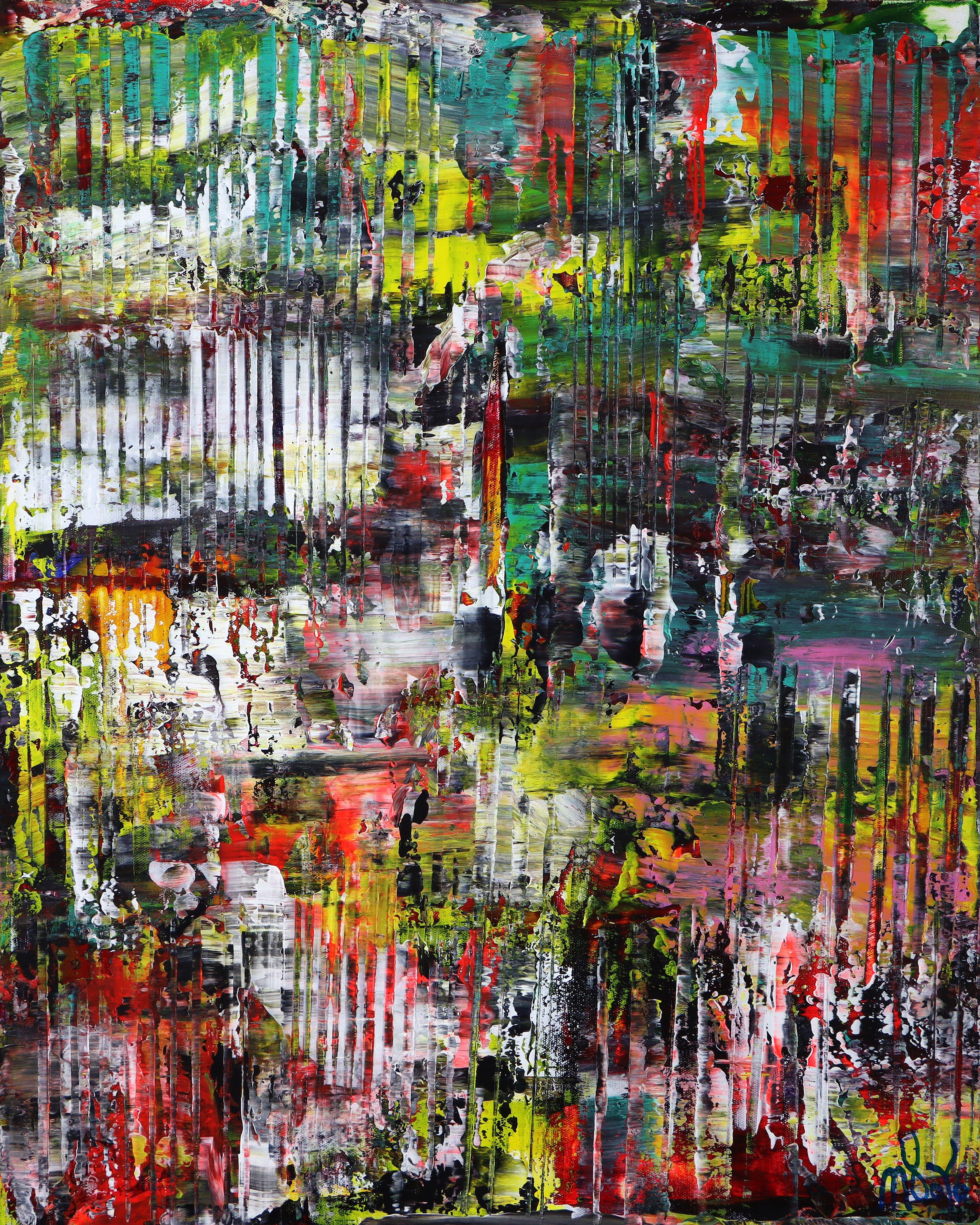 Nestor Toro Abstract Painting – Eine Farbequation, Gemälde, Acryl auf Leinwand