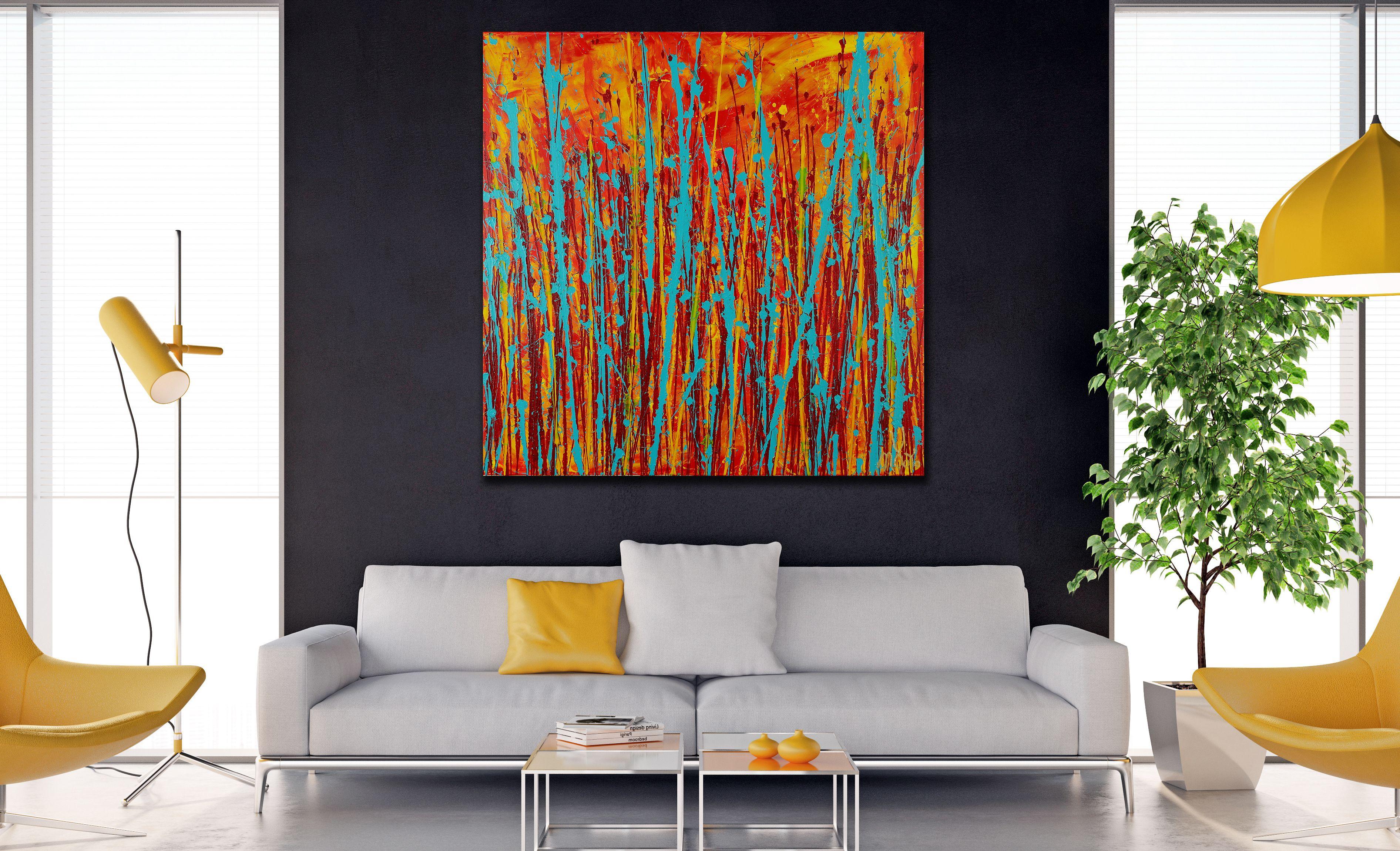 A fiery song, Painting, Acrylic on Canvas For Sale 1