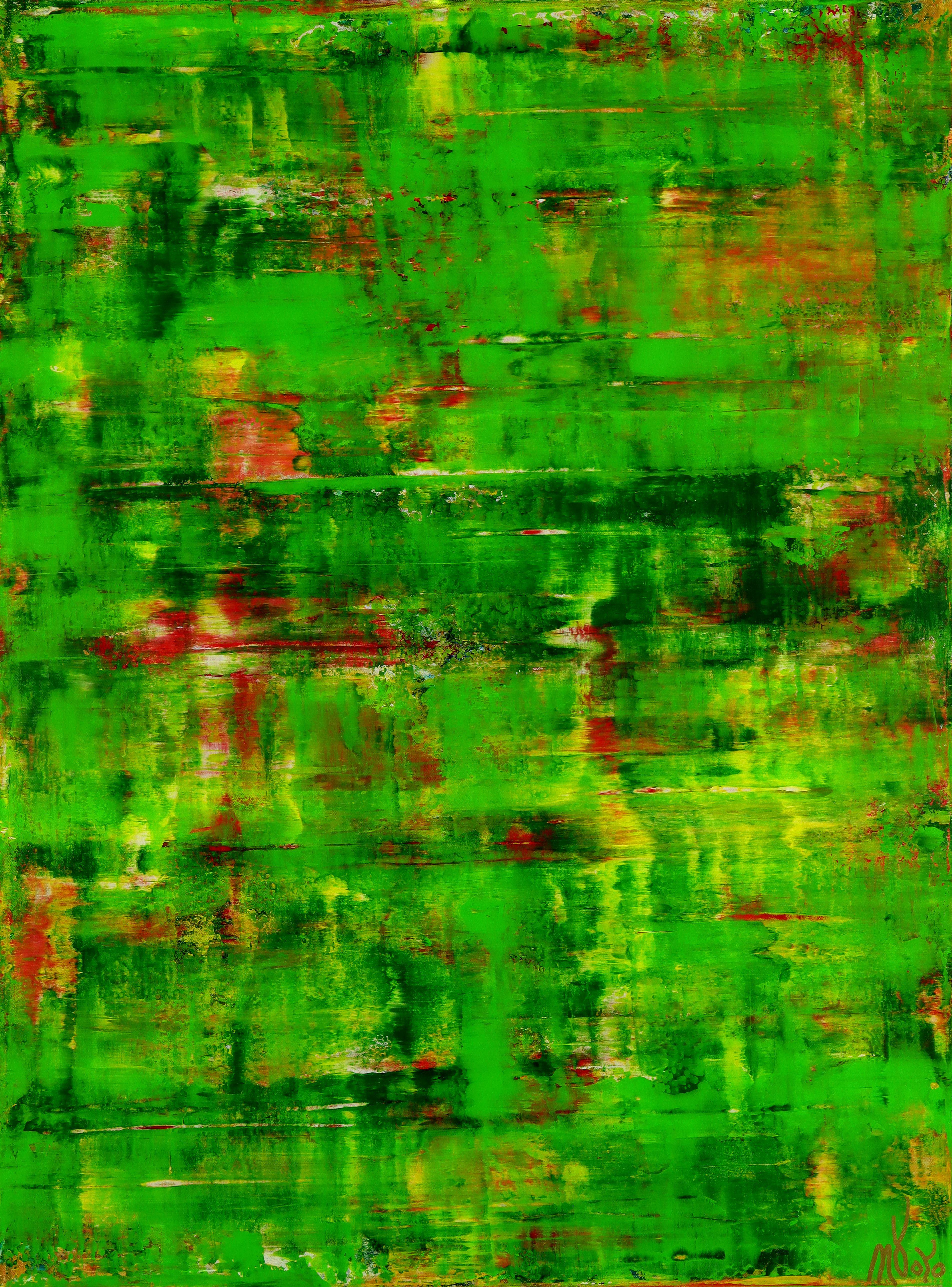Nestor Toro Abstract Painting – A Forest Song (New Beginnings), Gemälde, Acryl auf Leinwand