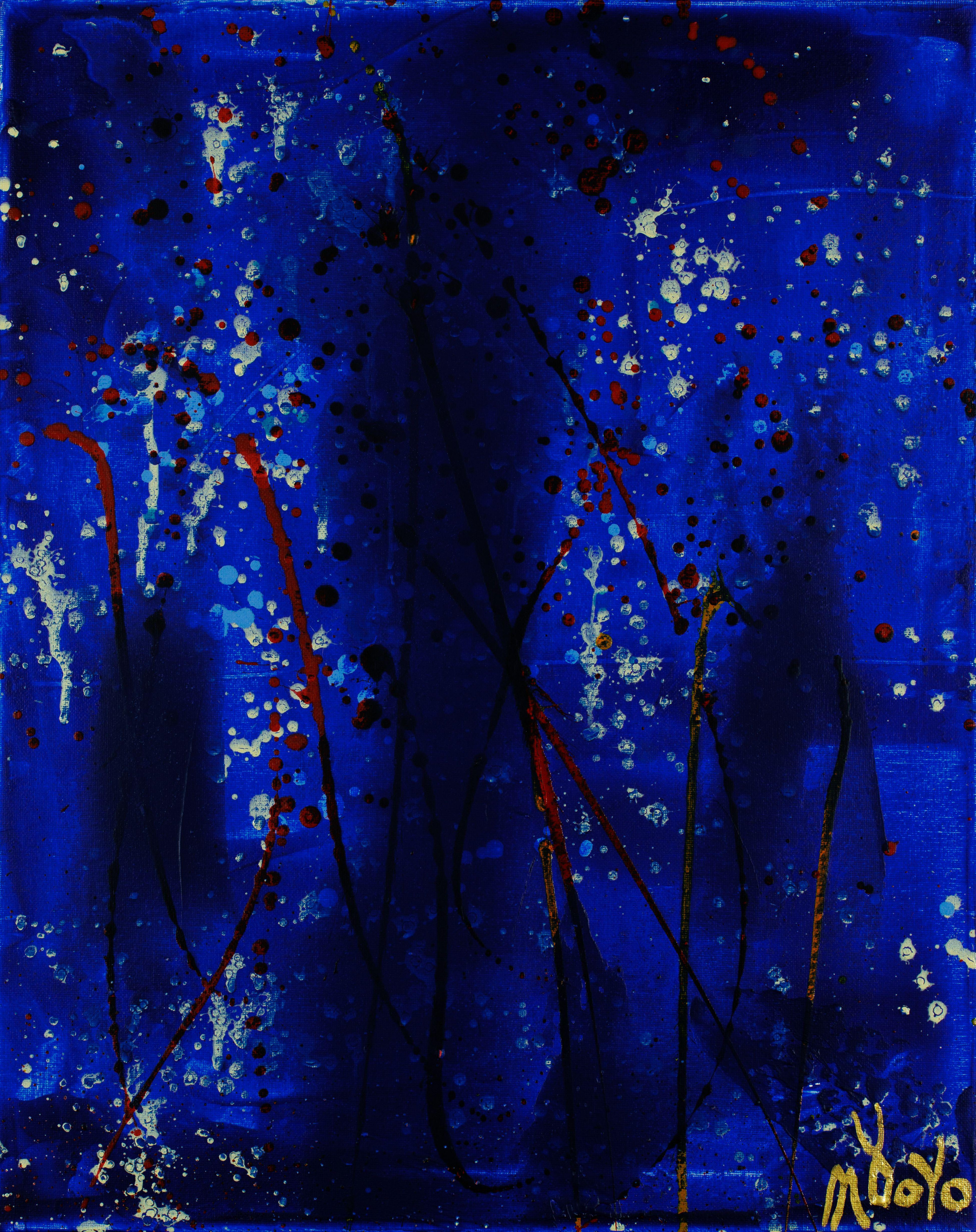 Abstract Painting di Nestor Toro - Un giardino fantasma, Pittura, Acrilico su tela
