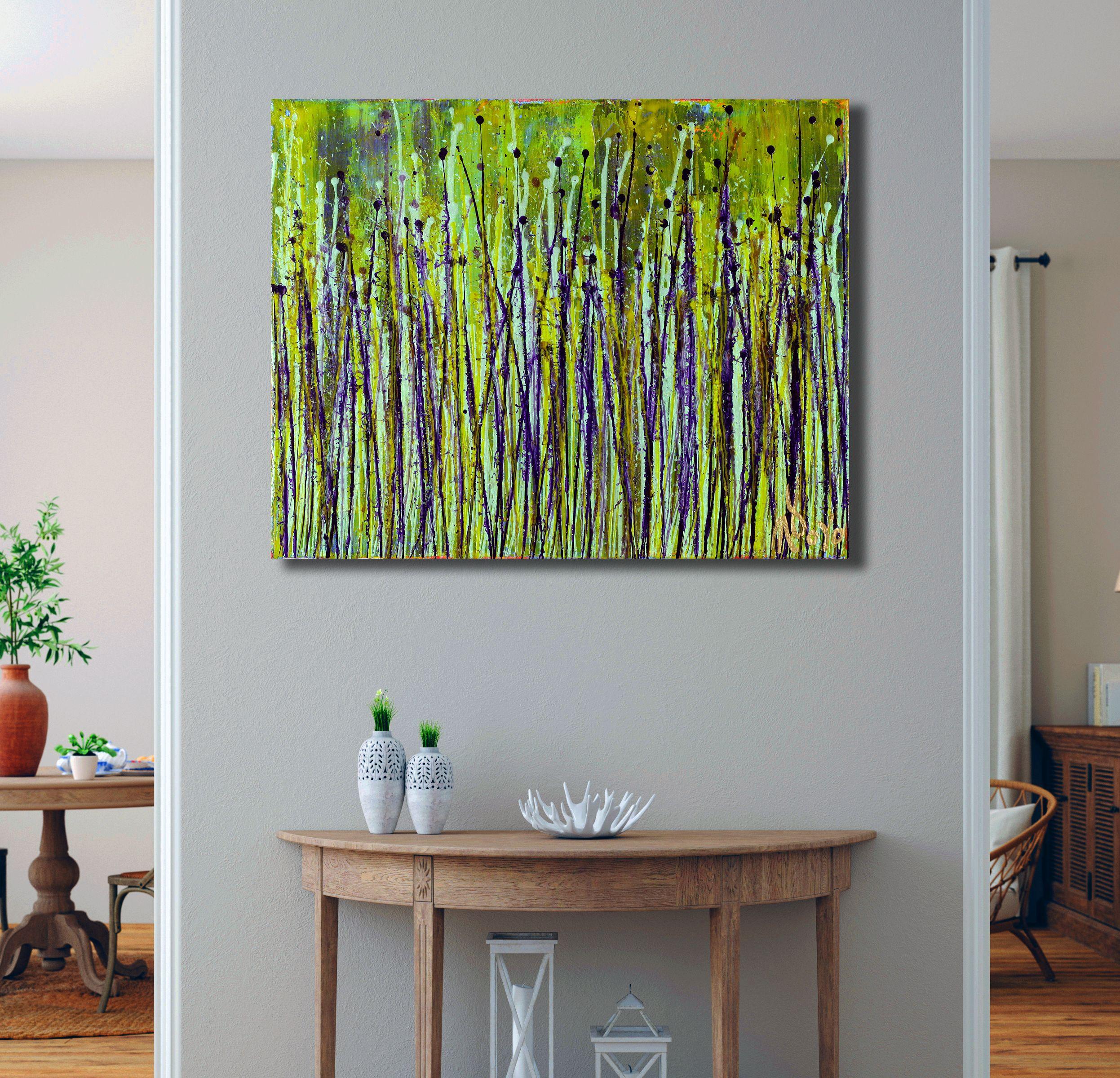 painting grass acrylic