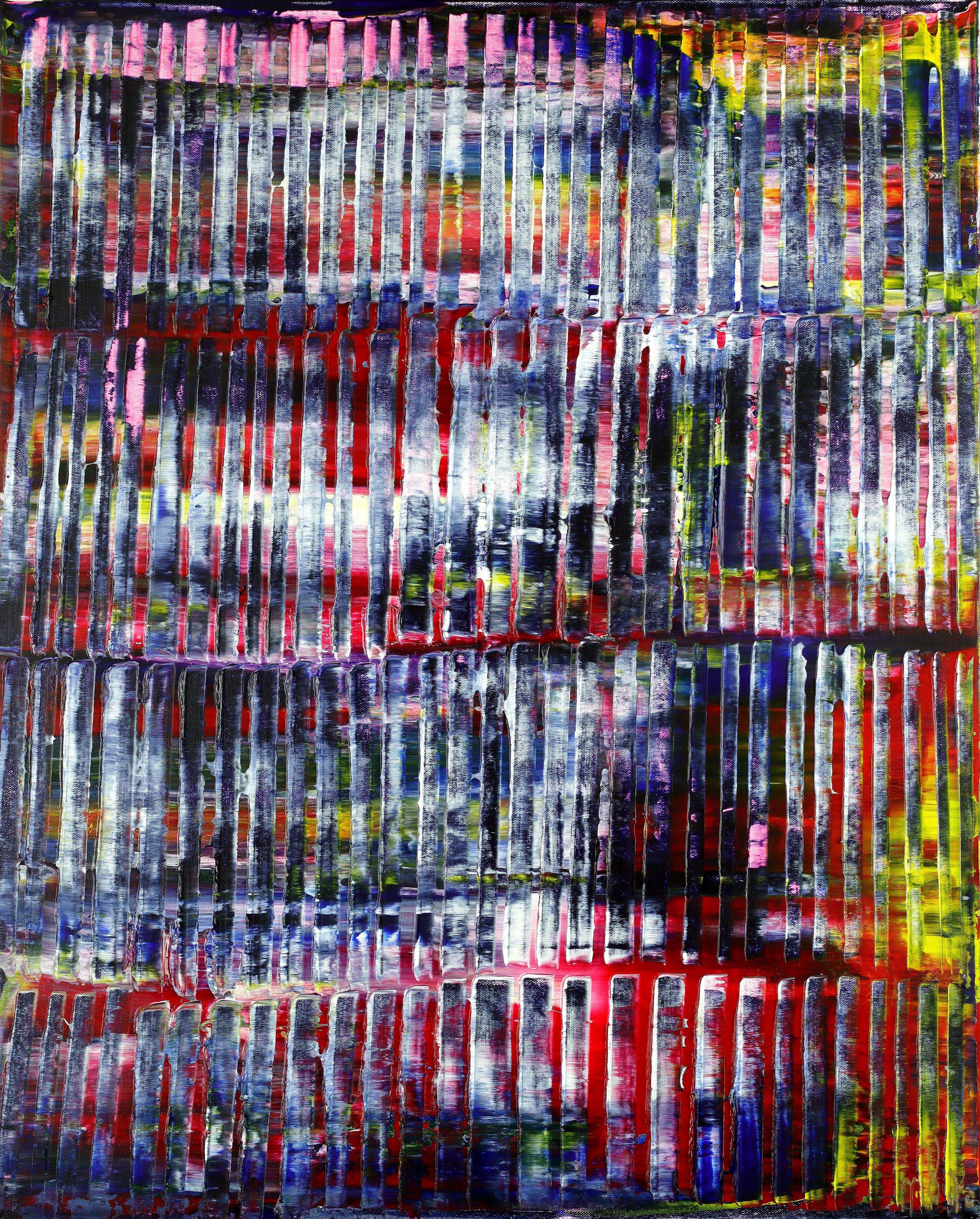 Abstract Painting Nestor Toro - Une question de nature 3, peinture, acrylique sur toile