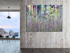 Nachtliches Karneval (Ein näherer Blick), Gemälde, Acryl auf Leinwand