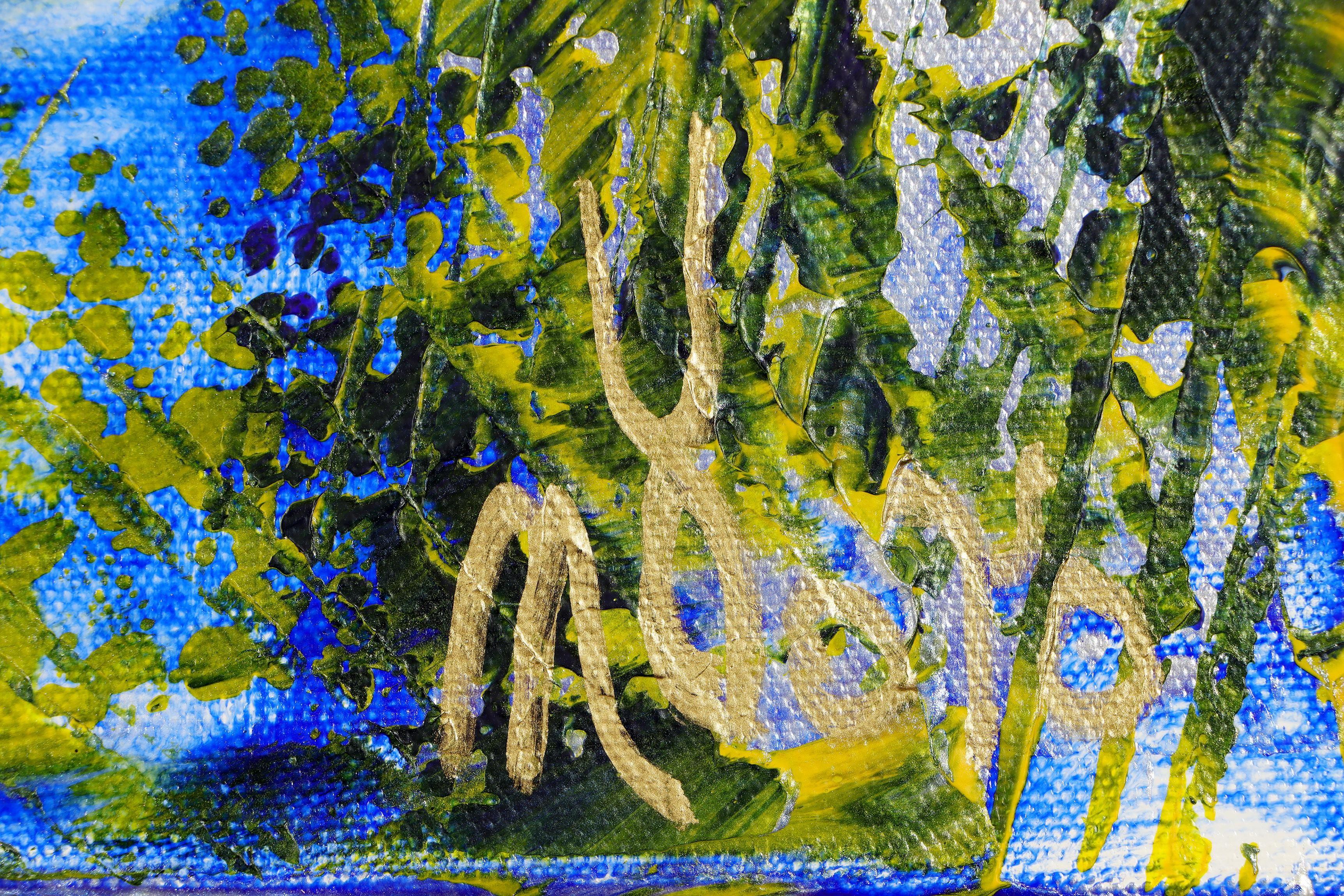 A Patch Over The Atlantic, Painting, Acrylic on Canvas For Sale 2