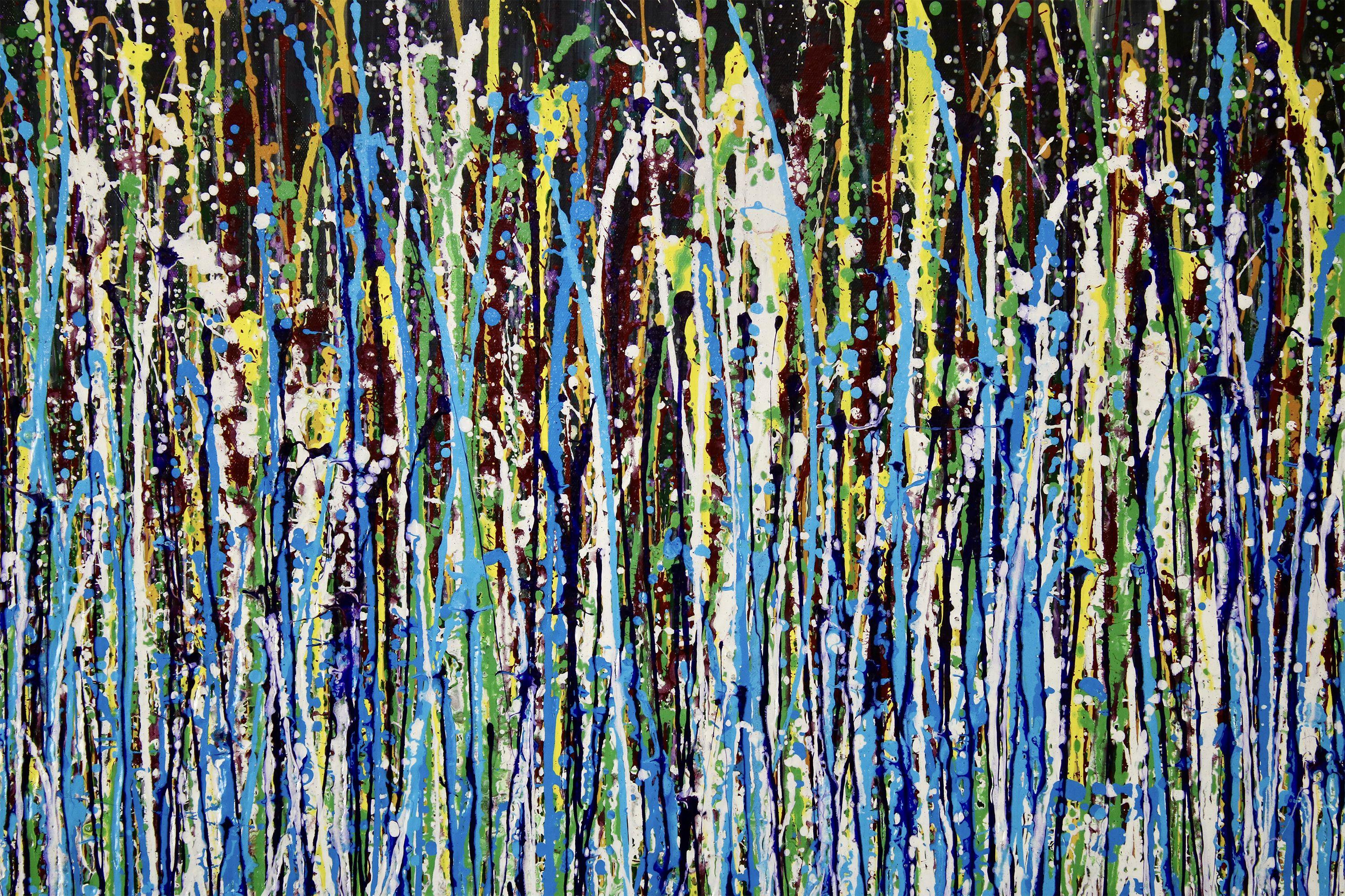 Un giardino peccaminoso (anochecer), Pittura, Acrilico su tela - Painting di Nestor Toro