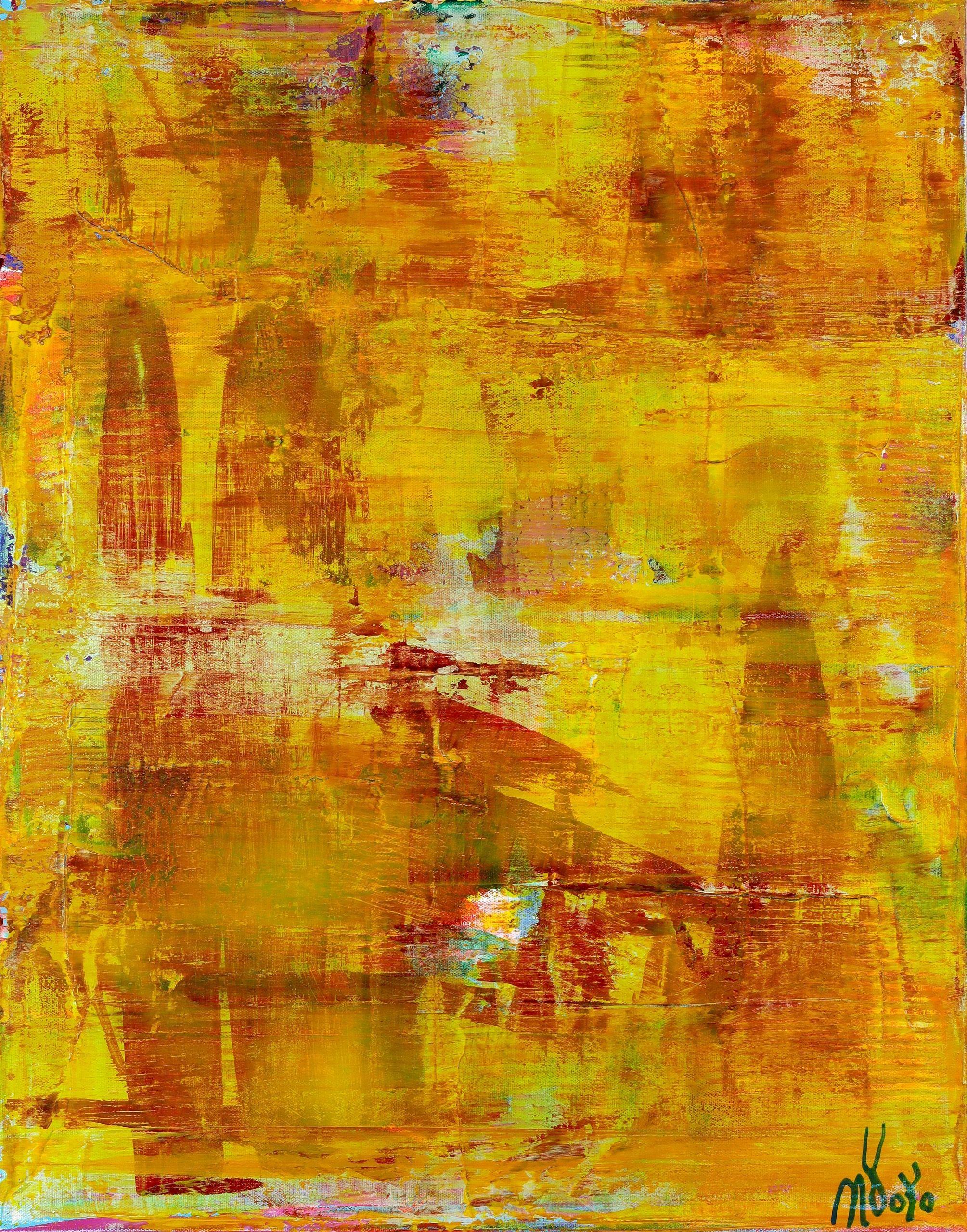 Abstract Painting di Nestor Toro - Una sensazione di calore, Pittura, Acrilico su tela