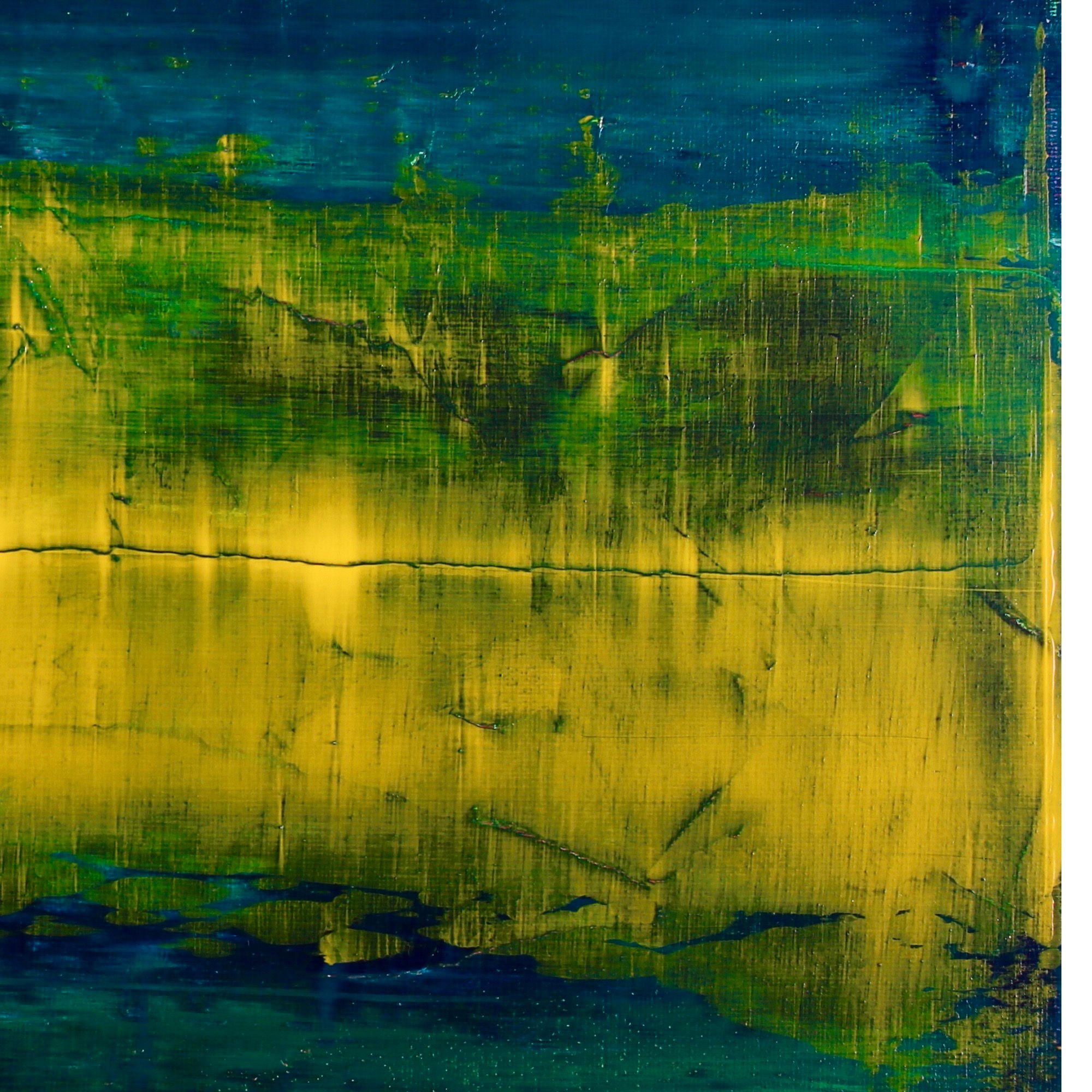 Una vera esplosione di colori, linee, profondità e forme organiche. Per questo dipinto ho applicato molti strati di gesso modellandolo in forme casuali che in seguito ho ricoperto con una tavolozza molto colorata e con dei medium lucidi. Materiali