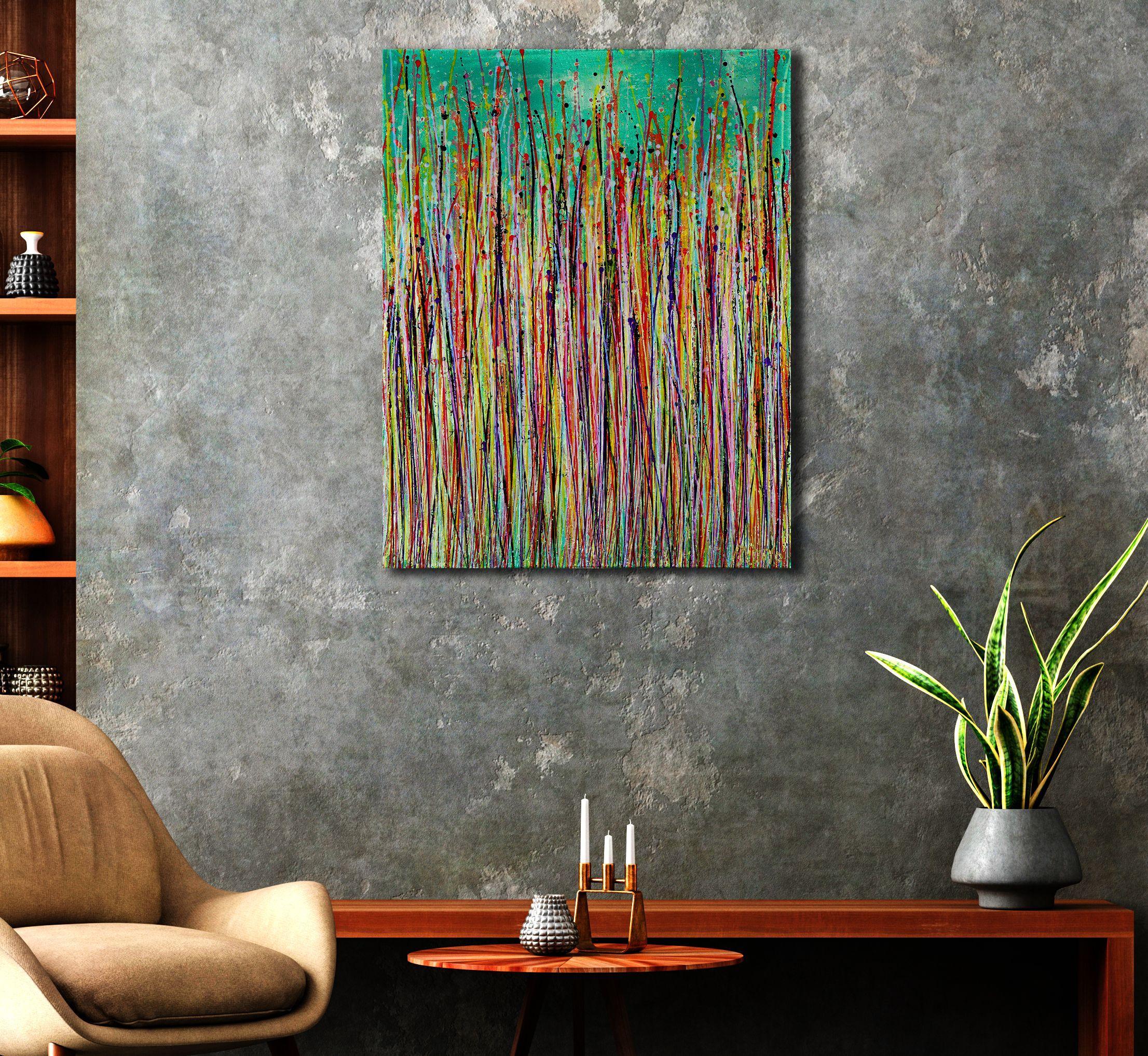 An instant paradise, Painting, Acrylic on Canvas For Sale 1