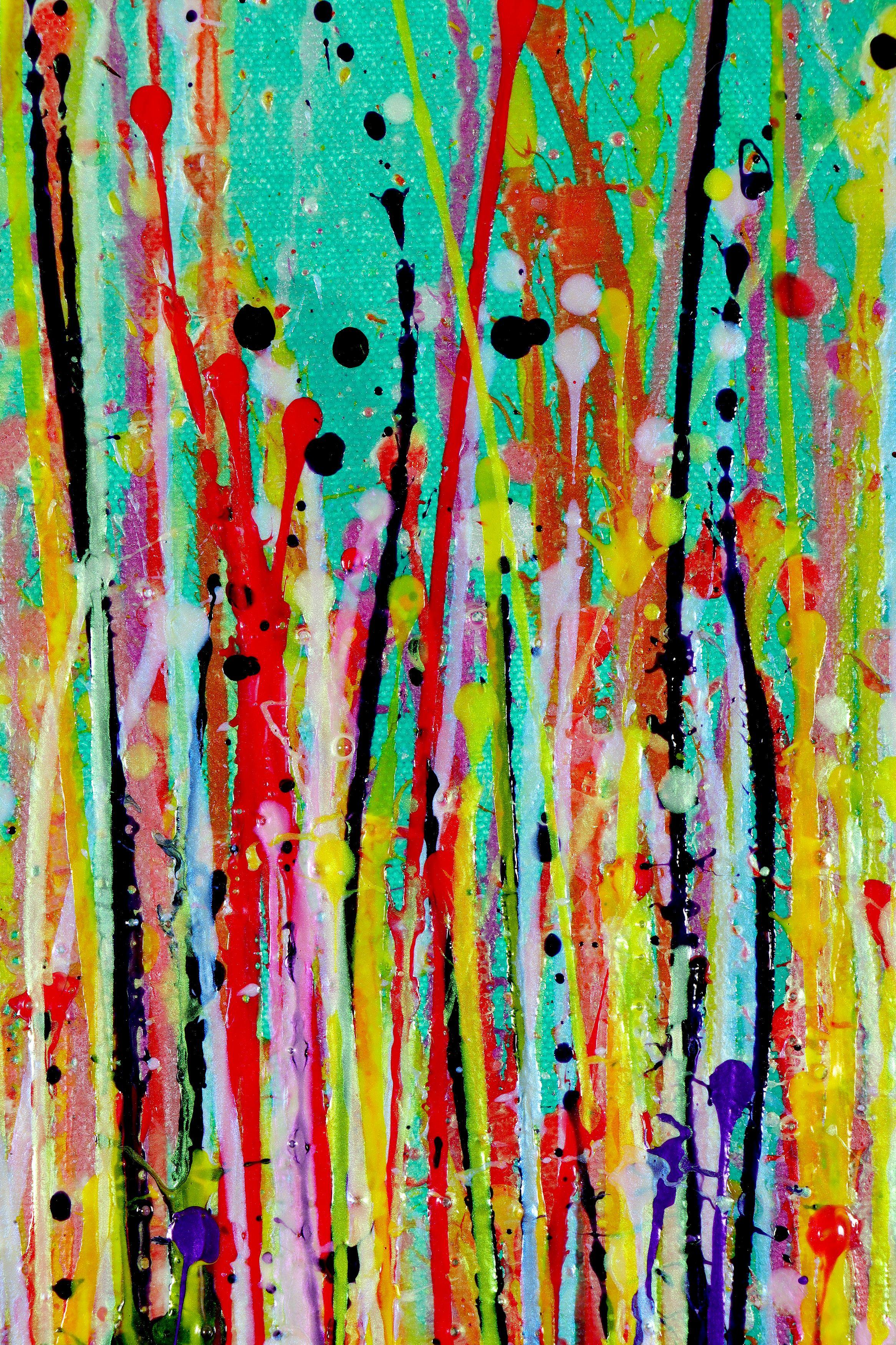 An instant paradise, Painting, Acrylic on Canvas For Sale 4