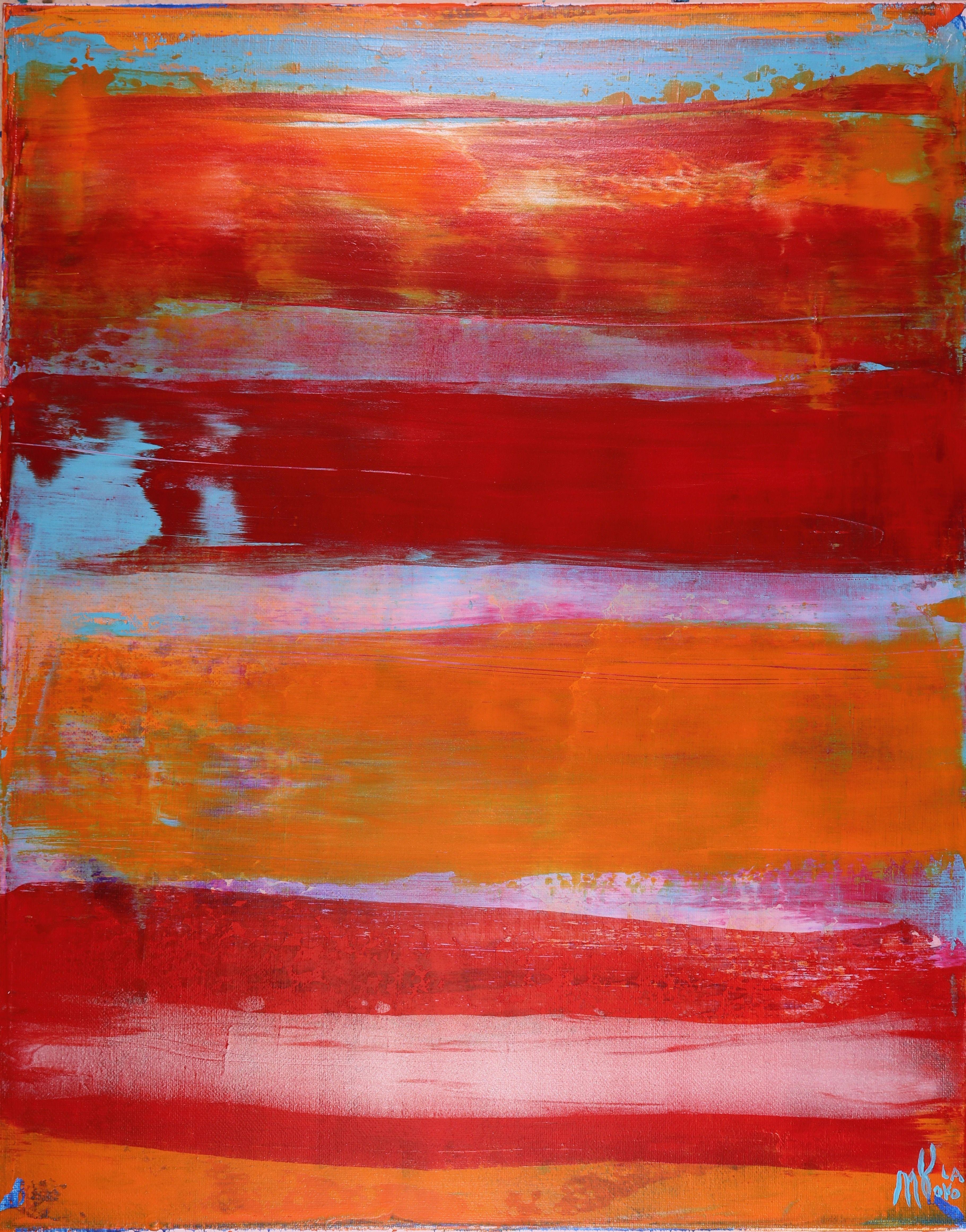 Abstract Painting di Nestor Toro - Un'altra giornata di sole, Pittura, Acrilico su tela