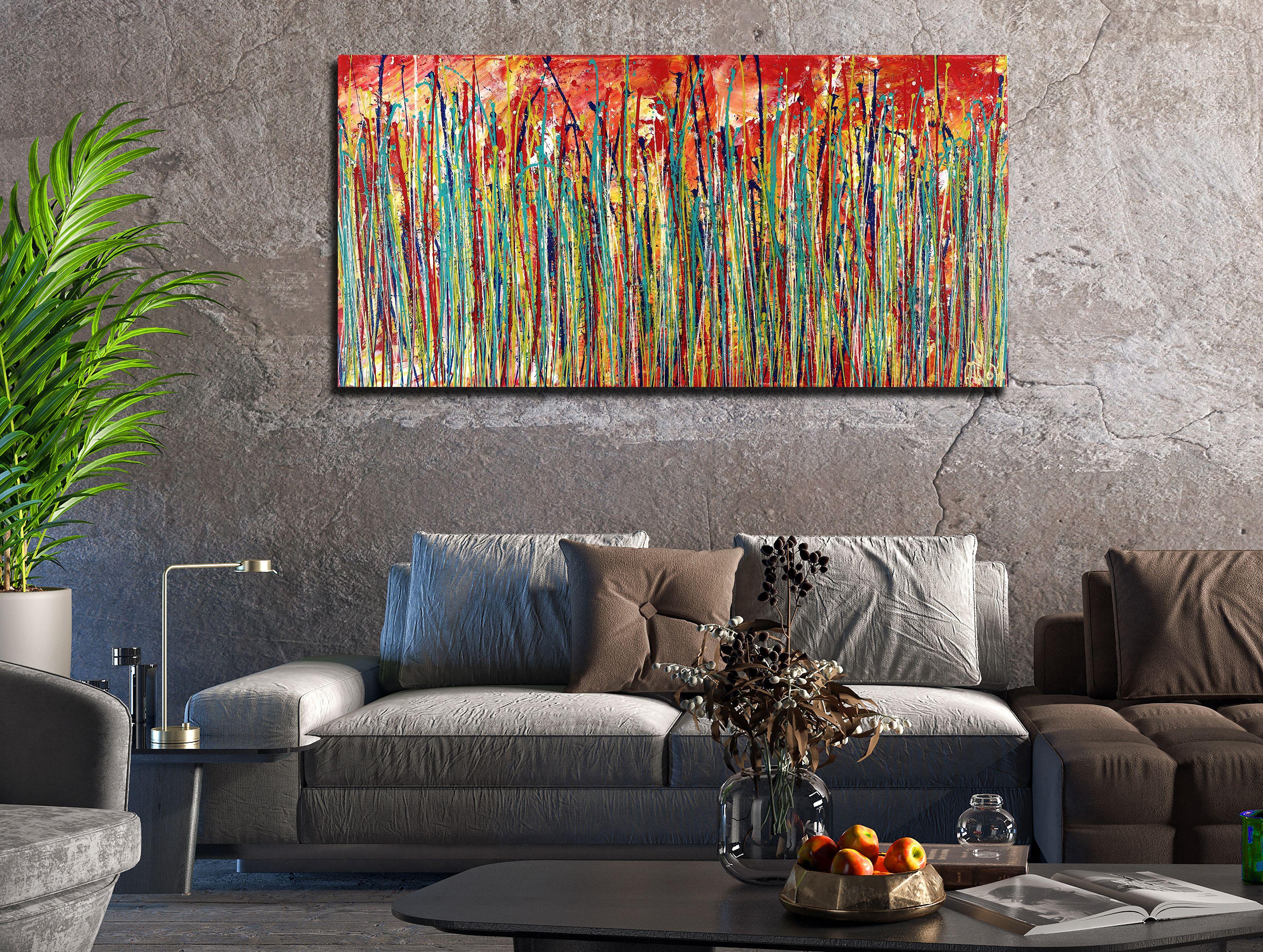 Movimento d'autunno, Pittura, Acrilico su tela in vendita 1