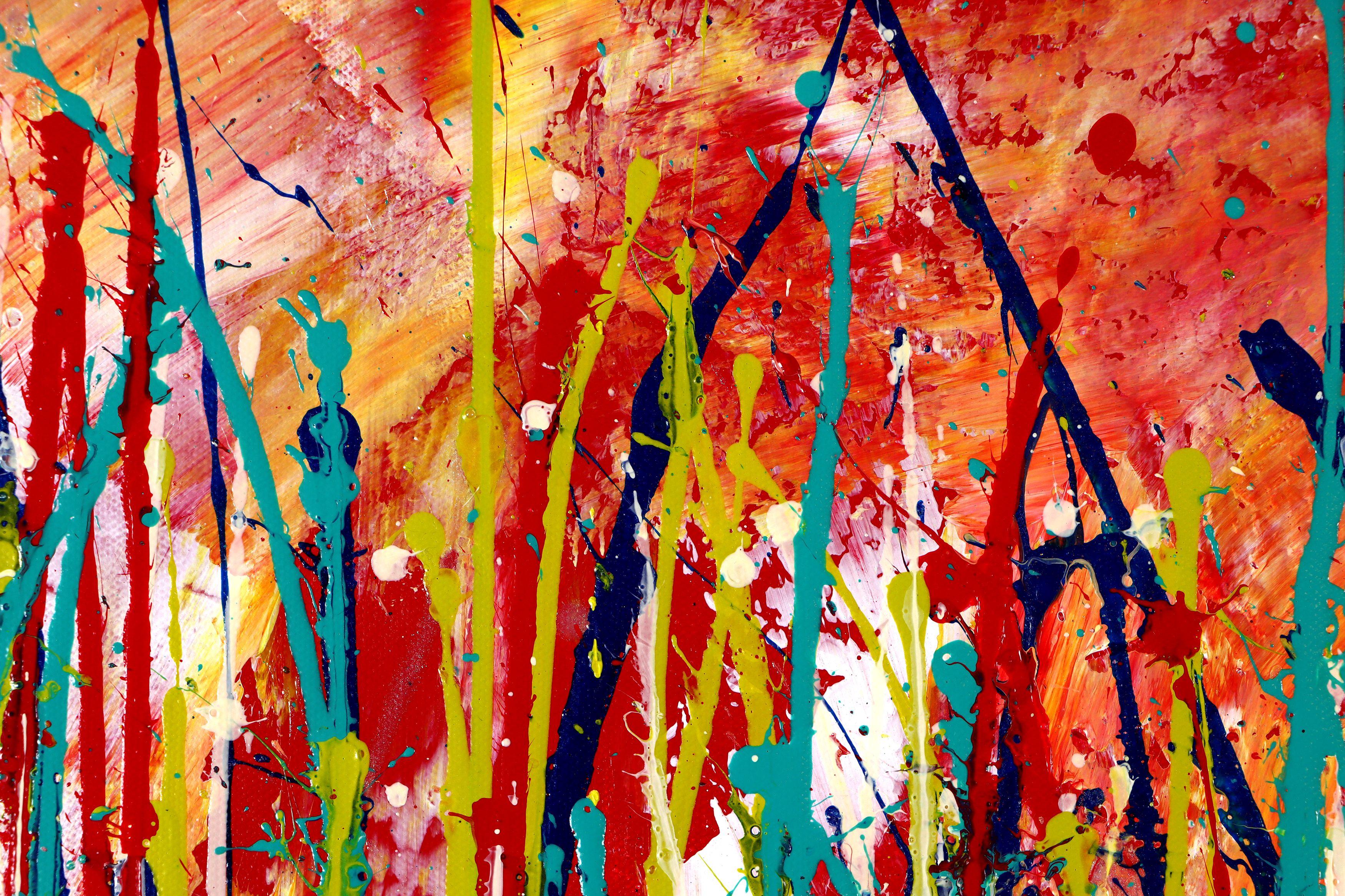 Movimento d'autunno, Pittura, Acrilico su tela in vendita 3
