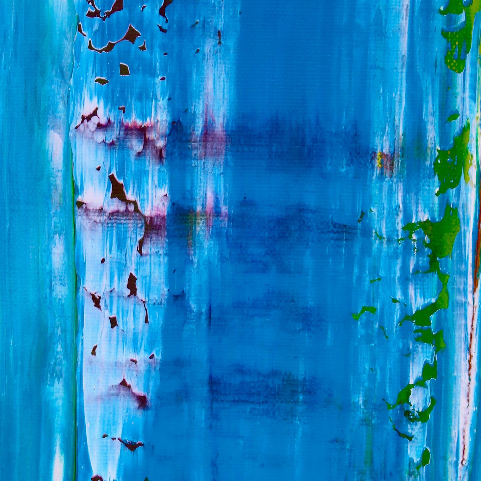 Azul Infinito (Unendlichkeitsblau), Gemälde, Acryl auf Leinwand – Painting von Nestor Toro