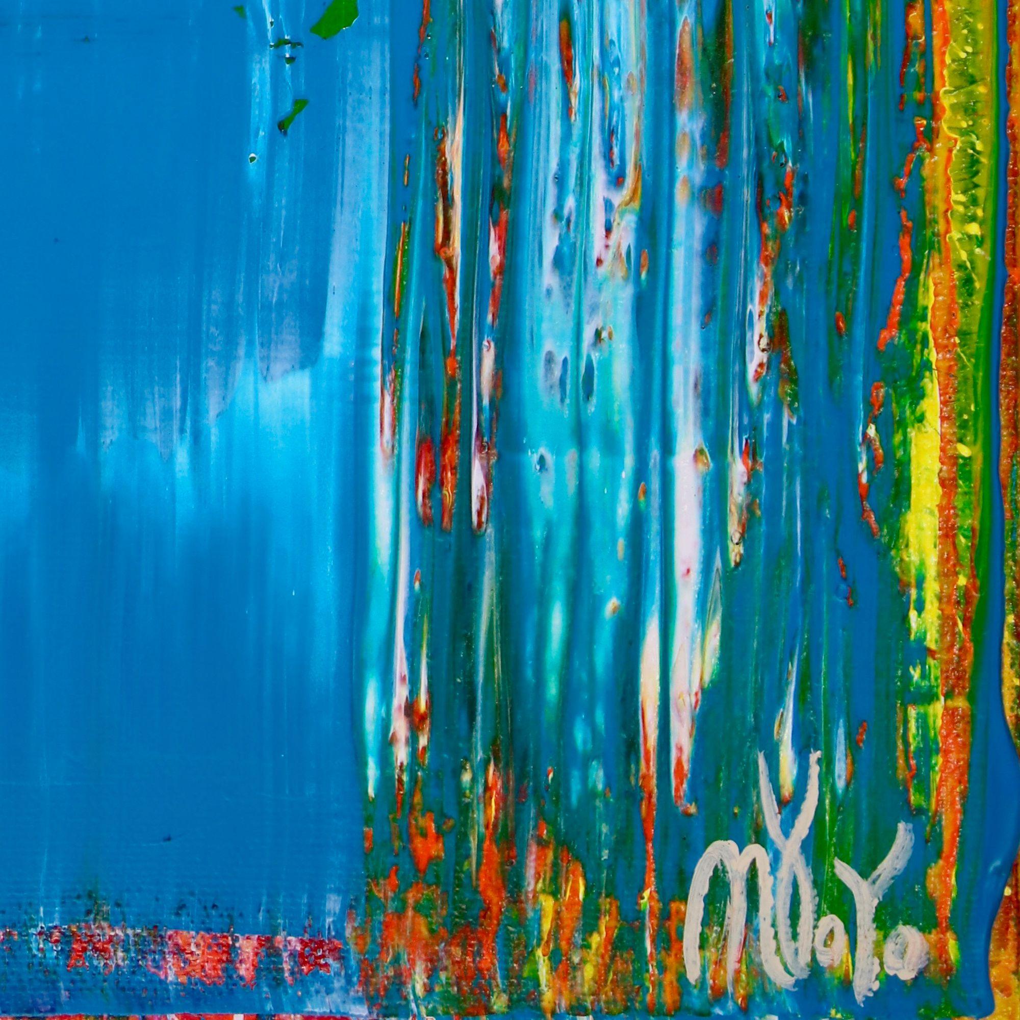 Azul Infinito (Unendlichkeitsblau), Gemälde, Acryl auf Leinwand (Blau), Abstract Painting, von Nestor Toro