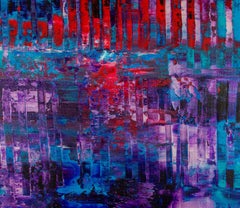 Detrás del paisaje, Pintura, Acrílico sobre lienzo