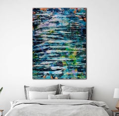 Hinter den Geheimnissen, Malerei, Acryl auf Leinwand