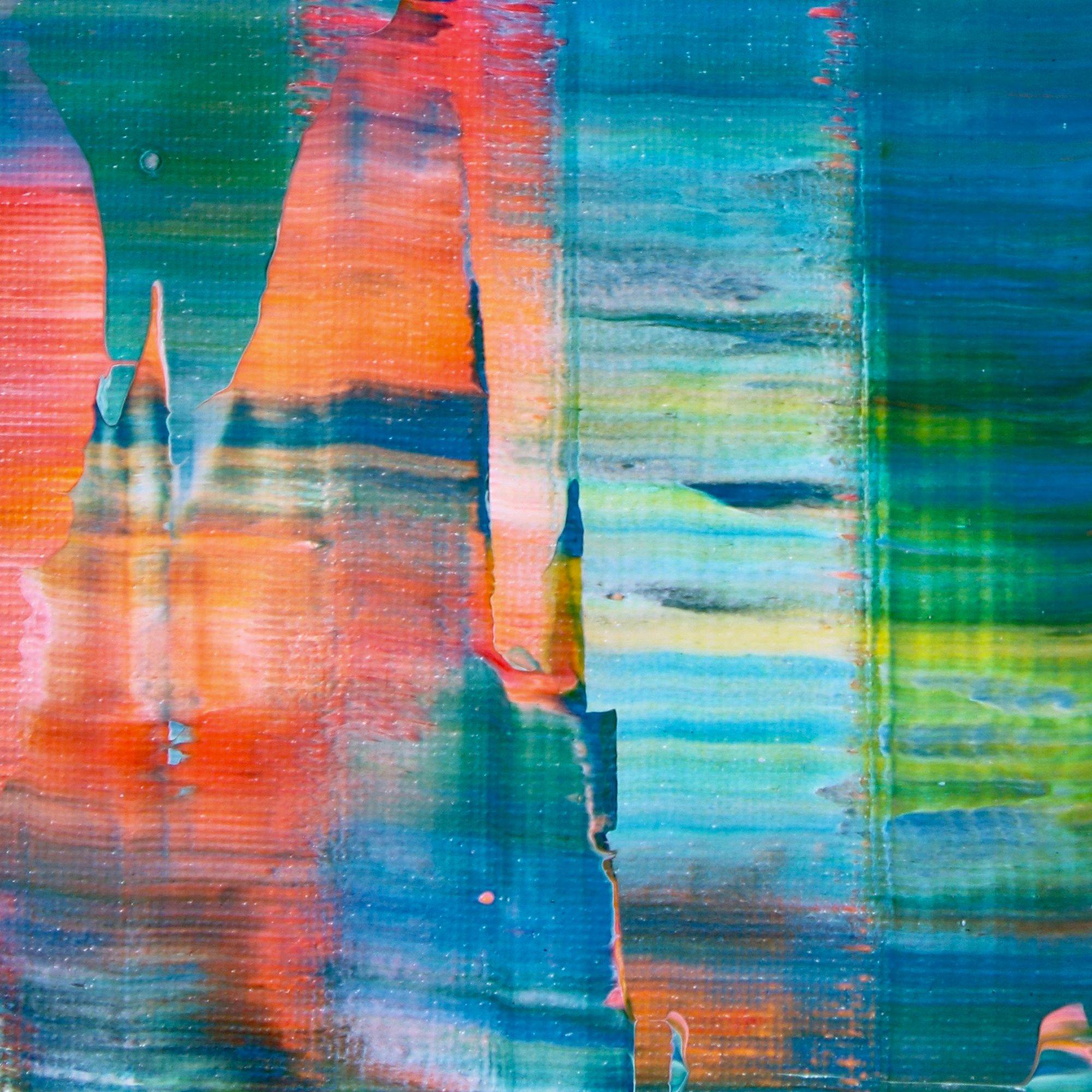 Luci accecanti, Pittura, Acrilico su tela - Abstract Painting Grigio di Nestor Toro