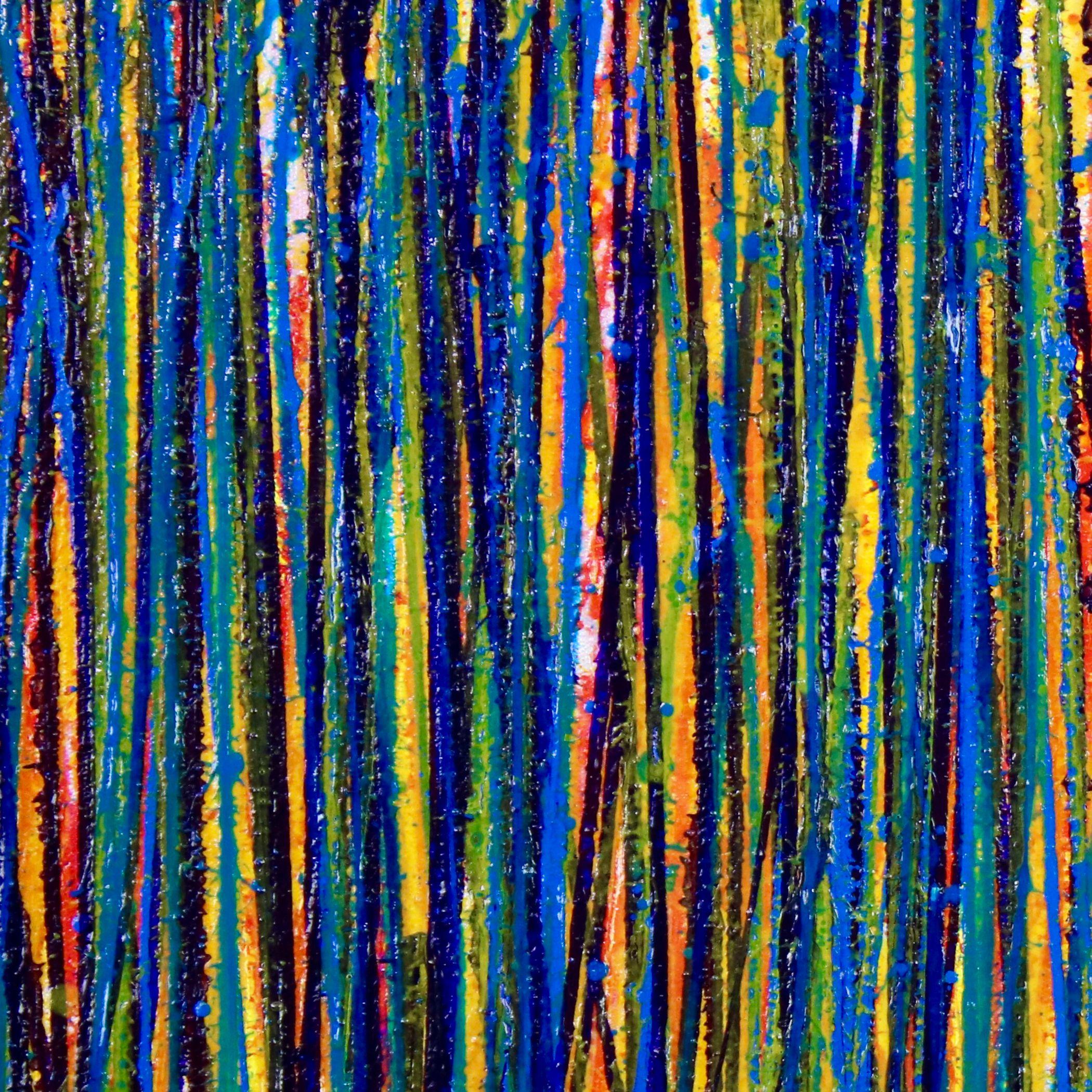 Blooming garden 2 (Flow Spectra), Gemälde, Acryl auf Leinwand (Abstrakt), Painting, von Nestor Toro