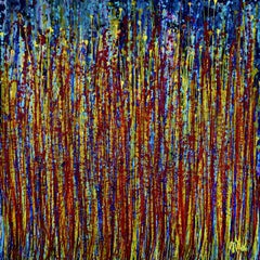 Blooming garden 4 (Flow Spectra), Gemälde, Acryl auf Leinwand