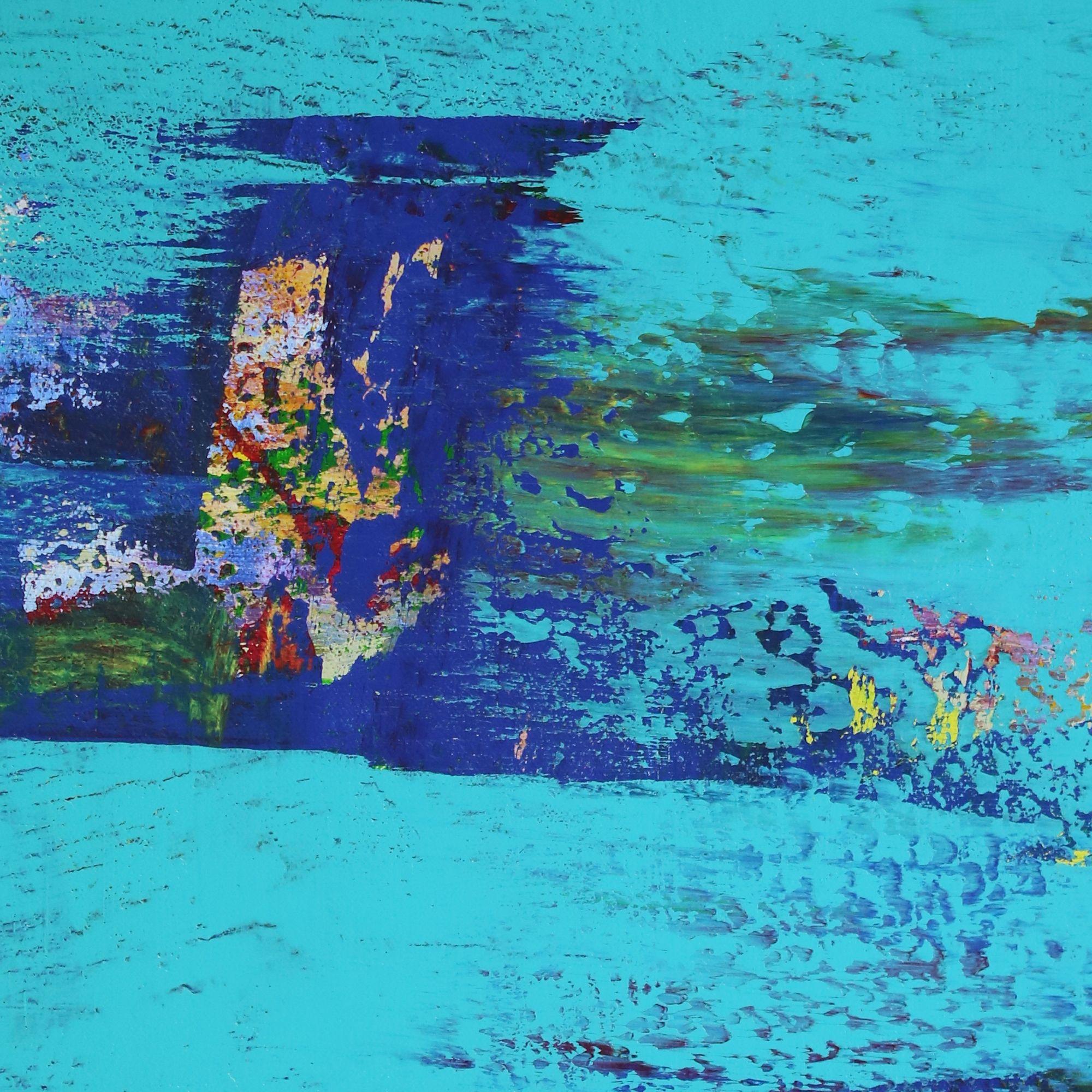 Blau (Landschaftsparadies), Gemälde, Acryl auf Leinwand (Abstrakt), Painting, von Nestor Toro