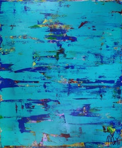 Blue (Coast paradise), Painting, Acrylic on Canvas