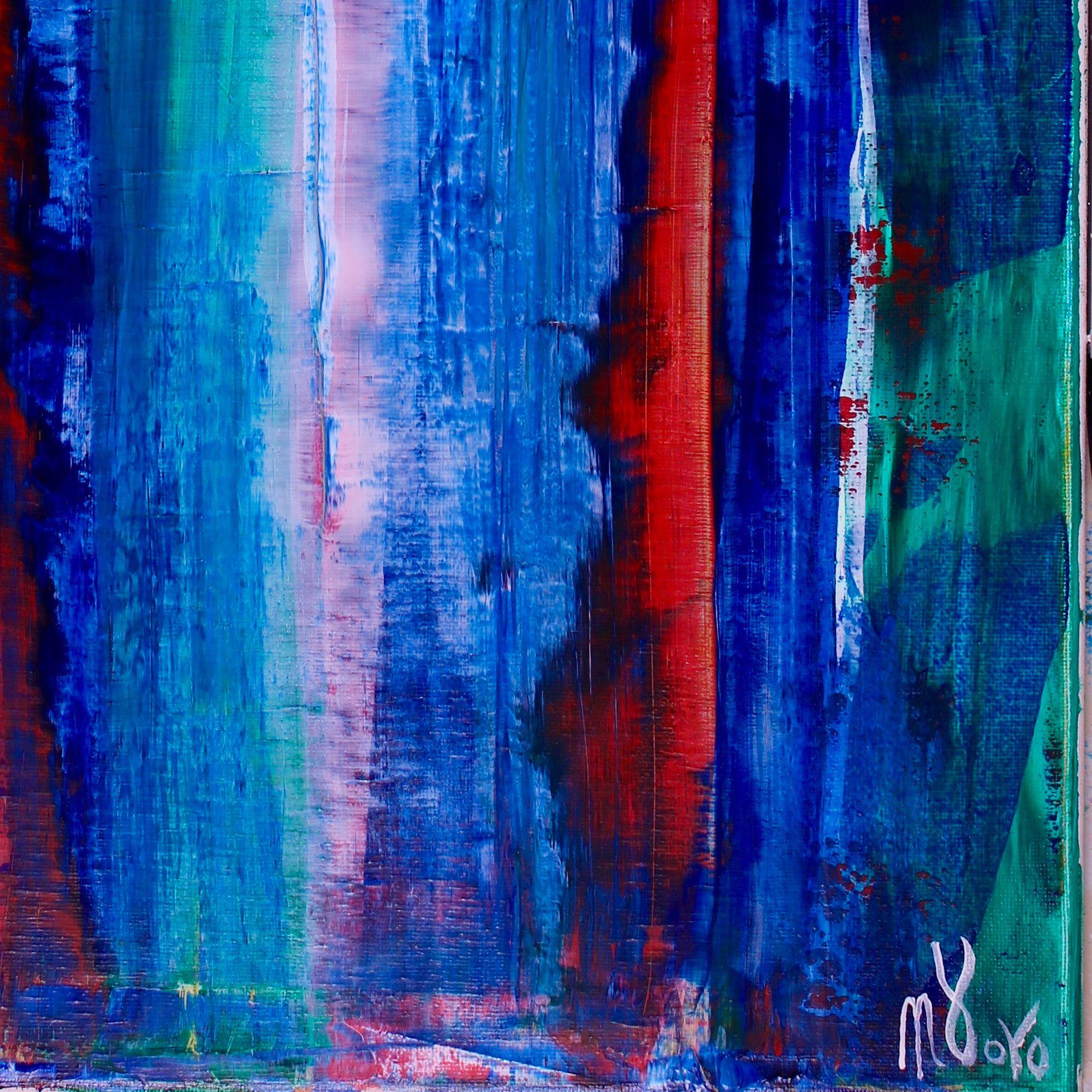 Blue Fusion 2, Pittura, Acrilico su tela in vendita 1