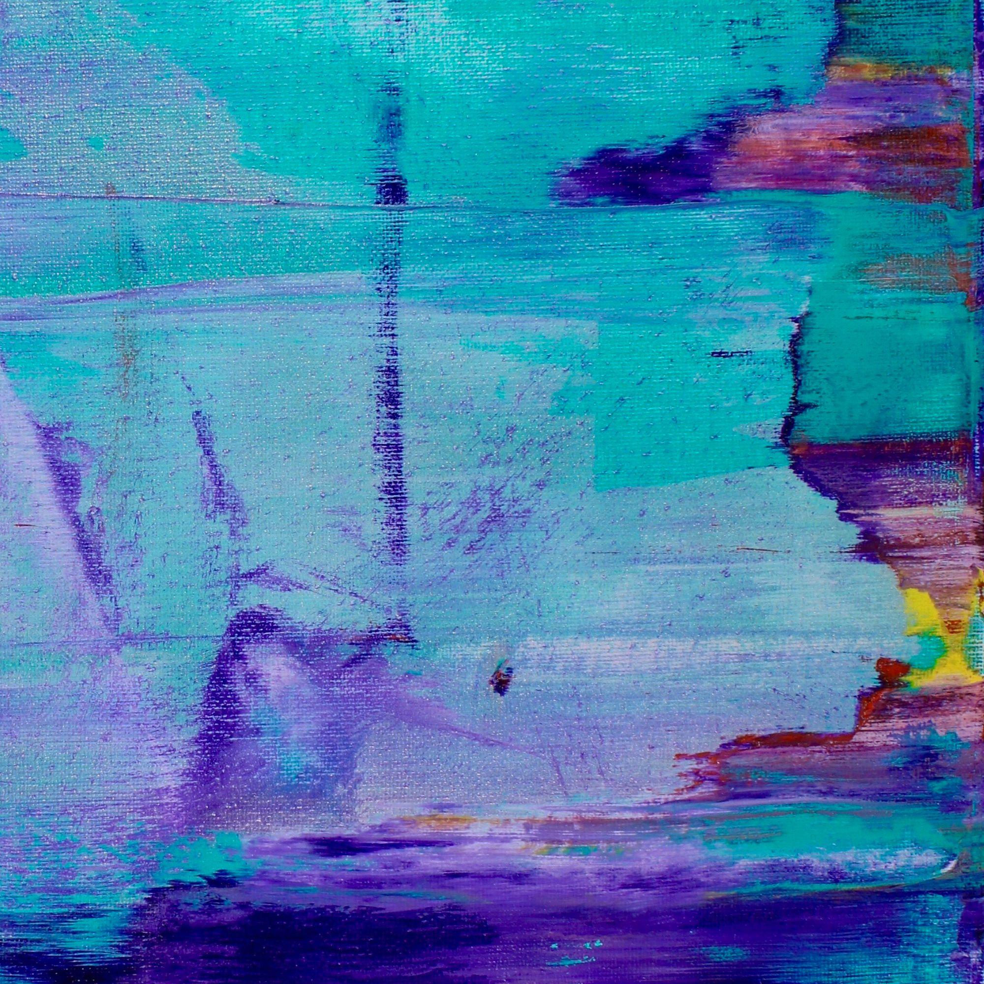 Fusión azul, Pintura, Acrílico sobre lienzo - Painting de Nestor Toro