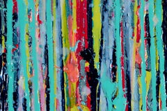 Blue symphony (Natures dance) 2, Painting, Acrylic on Canvas