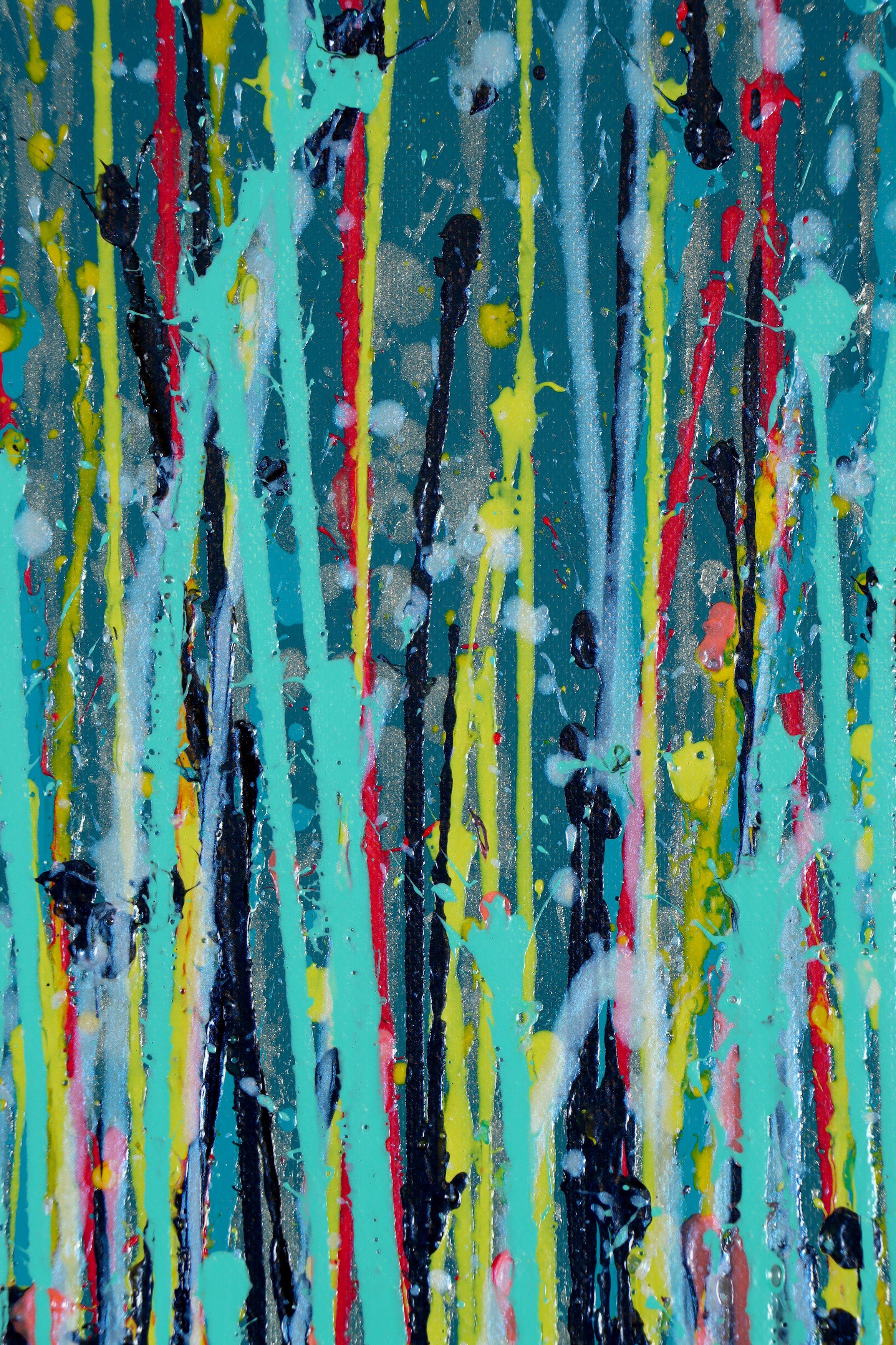 Blue symphony (Natures dance) 2, Painting, Acrylic on Canvas For Sale 2