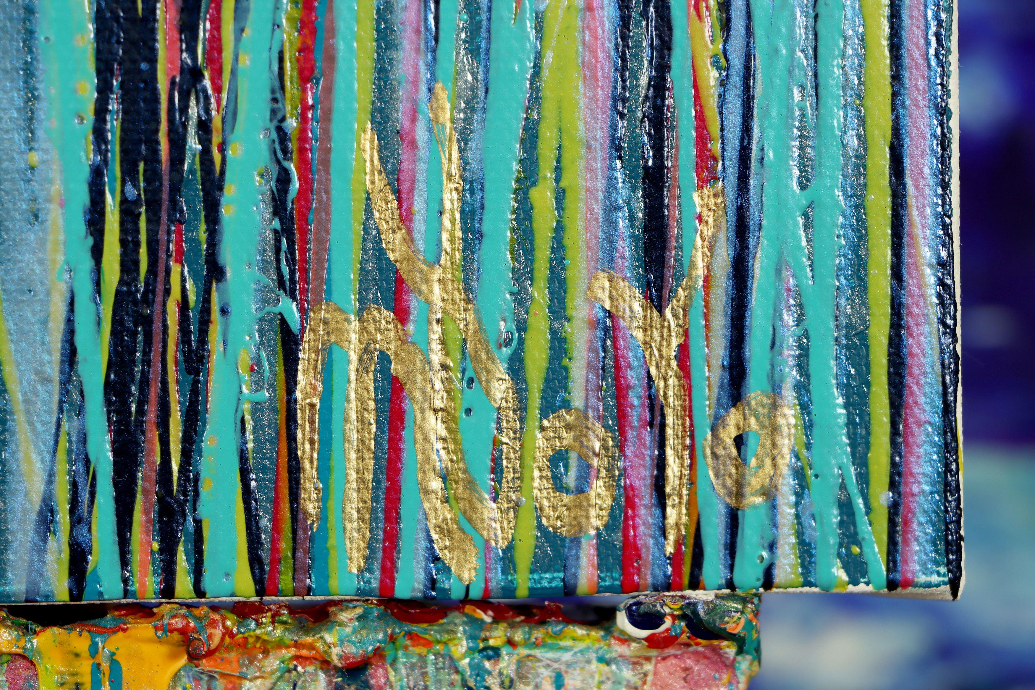 Sinfonia blu (danza della natura) 2, Pittura, Acrilico su tela in vendita 3