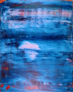 Blue Window, Painting, Acrylic on Canvas