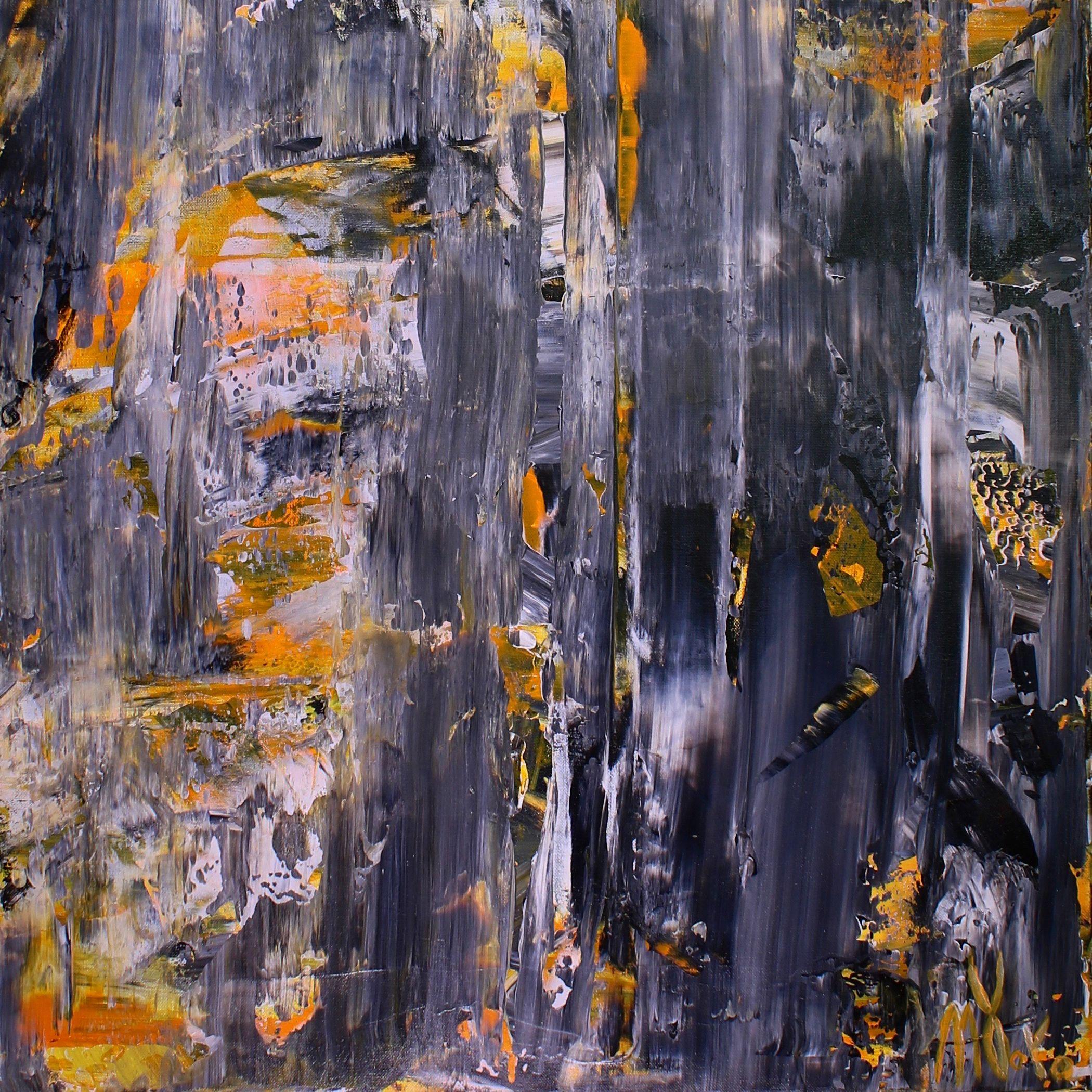 BOUNDLESS STARLIGHT, Pittura, Acrilico su tela - Abstract Painting Nero di Nestor Toro