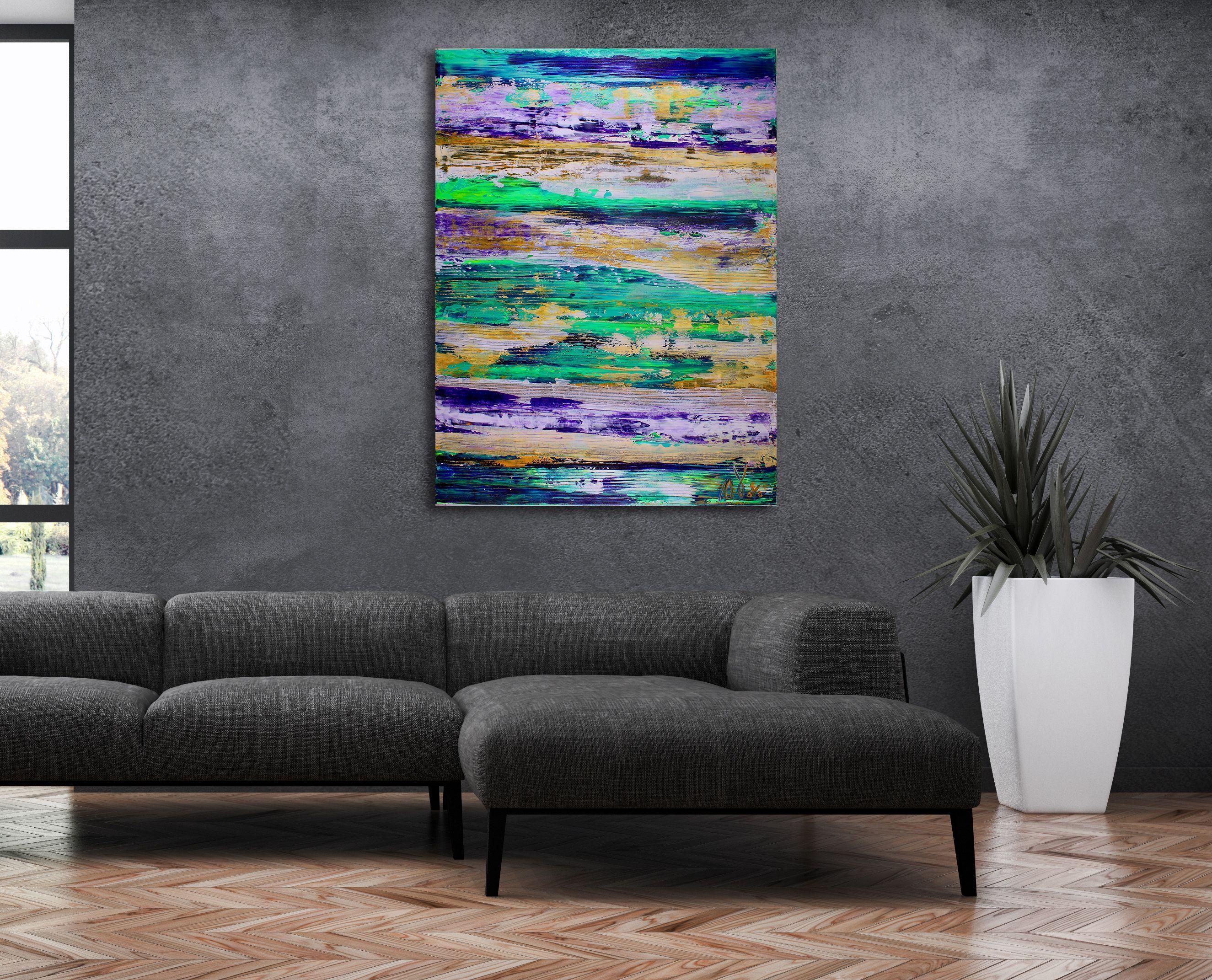 Terreno sin límites, Pintura, Acrílico sobre lienzo - Painting de Nestor Toro