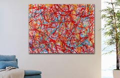 Caos caramellato, Pittura, Acrilico su tela