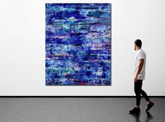 Caribbean ocean waters, Painting, Acrylic on Canvas