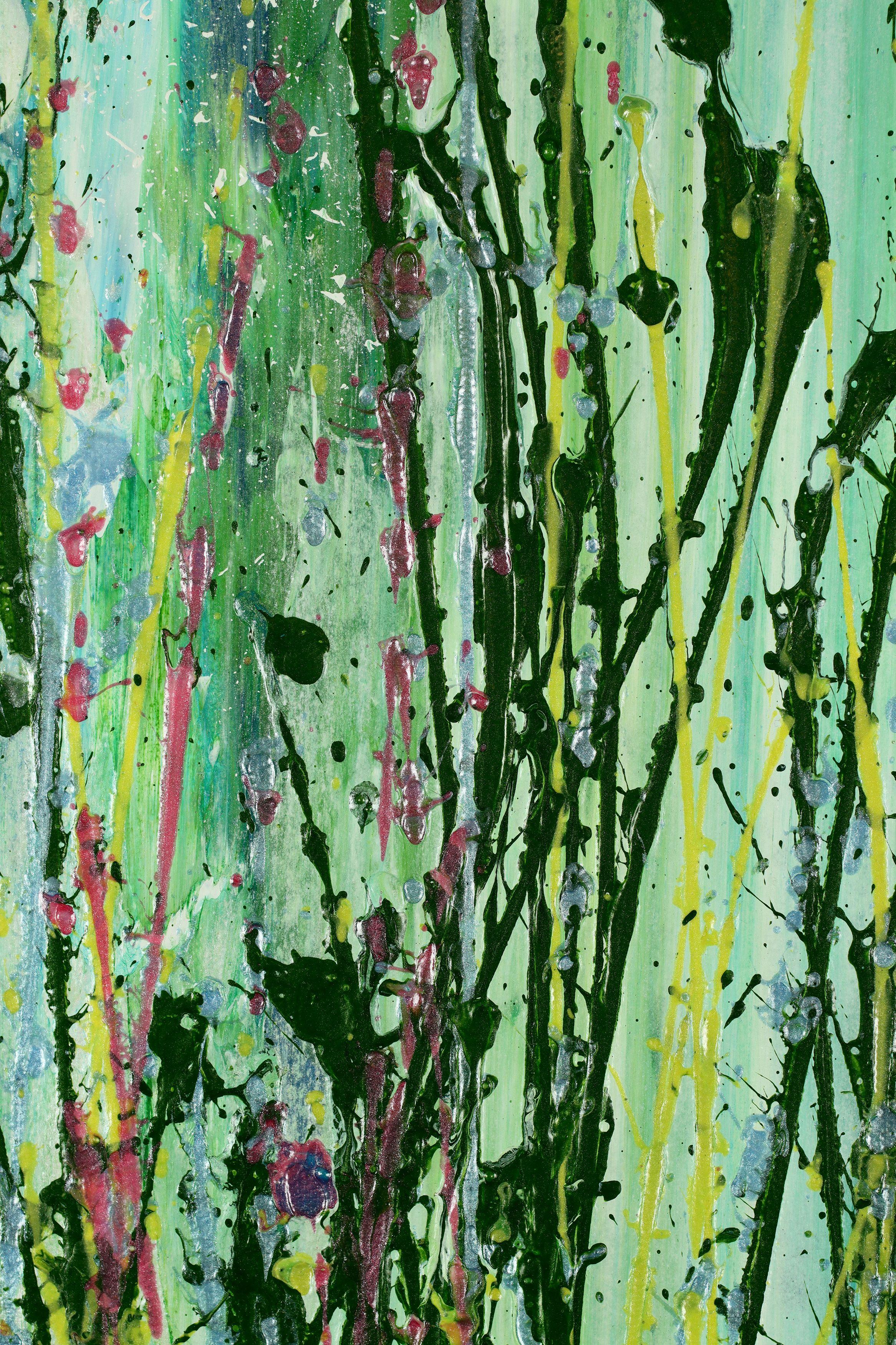 Riflessi caraibici, Pittura, Acrilico su tela - Painting Astratto di Nestor Toro