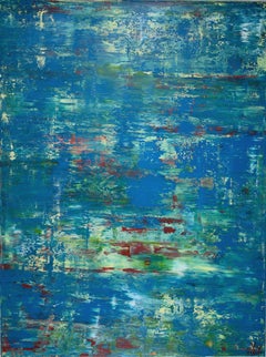Celeste Terrain (Moon reflections), Painting, Acrylic on Canvas
