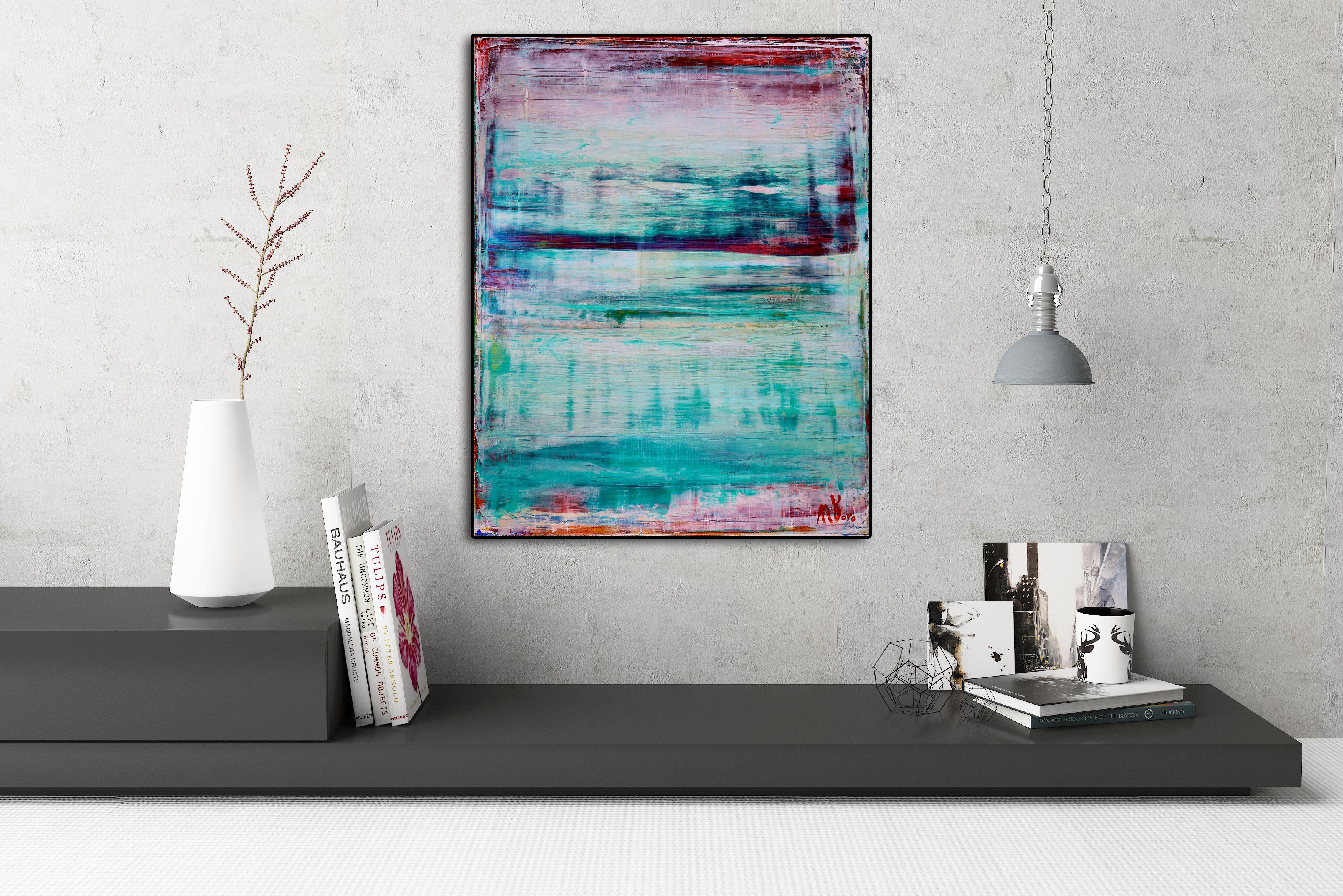 - PRONTO PER ESSERE APPESO  - TELA FIRMATA  - UN PEZZO AUDACE CHE SI FA NOTARE  - CERTIFICATO DI AUTENTICITÀ FIRMATO    Pittura contemplativa in campo cromatico con sottili sfumature di colore, contrasto e dettagli raffinati. Strutturato con molti