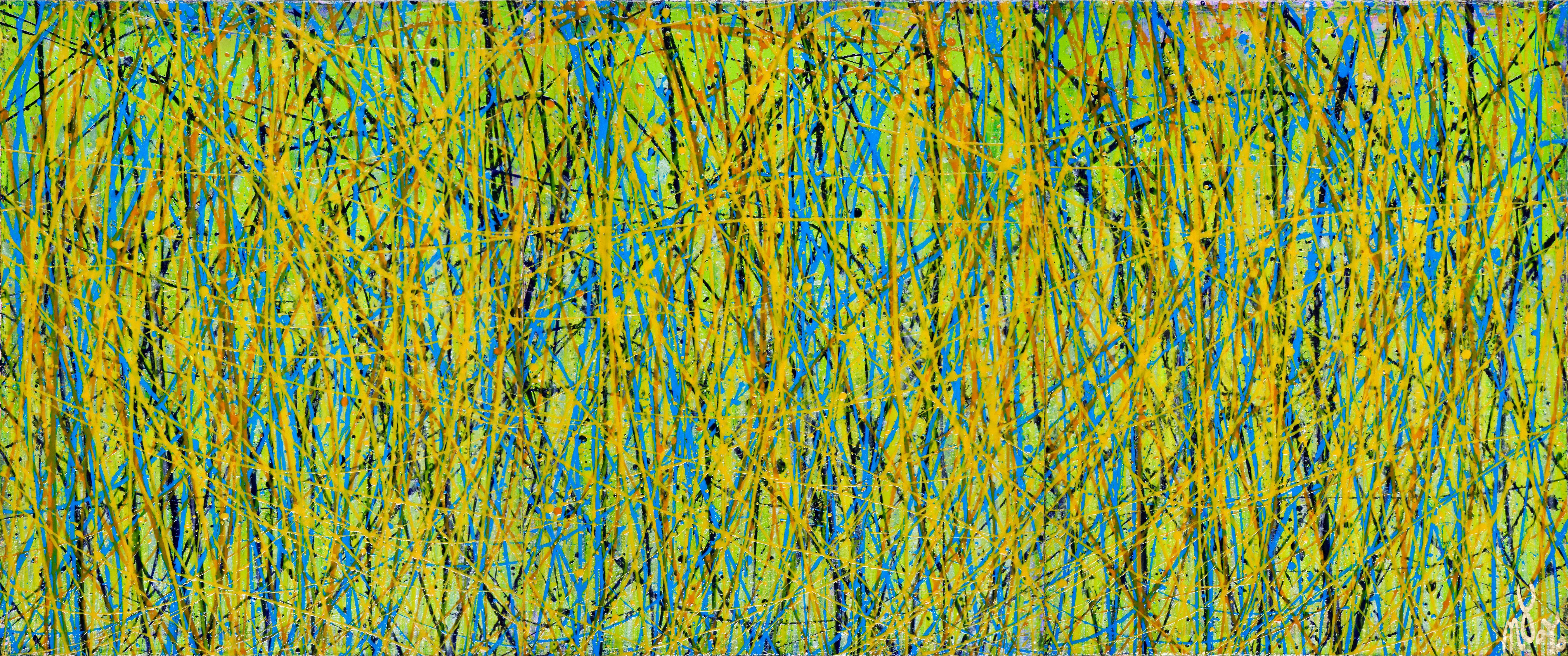 Abstract Painting de Nestor Toro - De cerca y de lejos, Pintura, Acrílico sobre lienzo