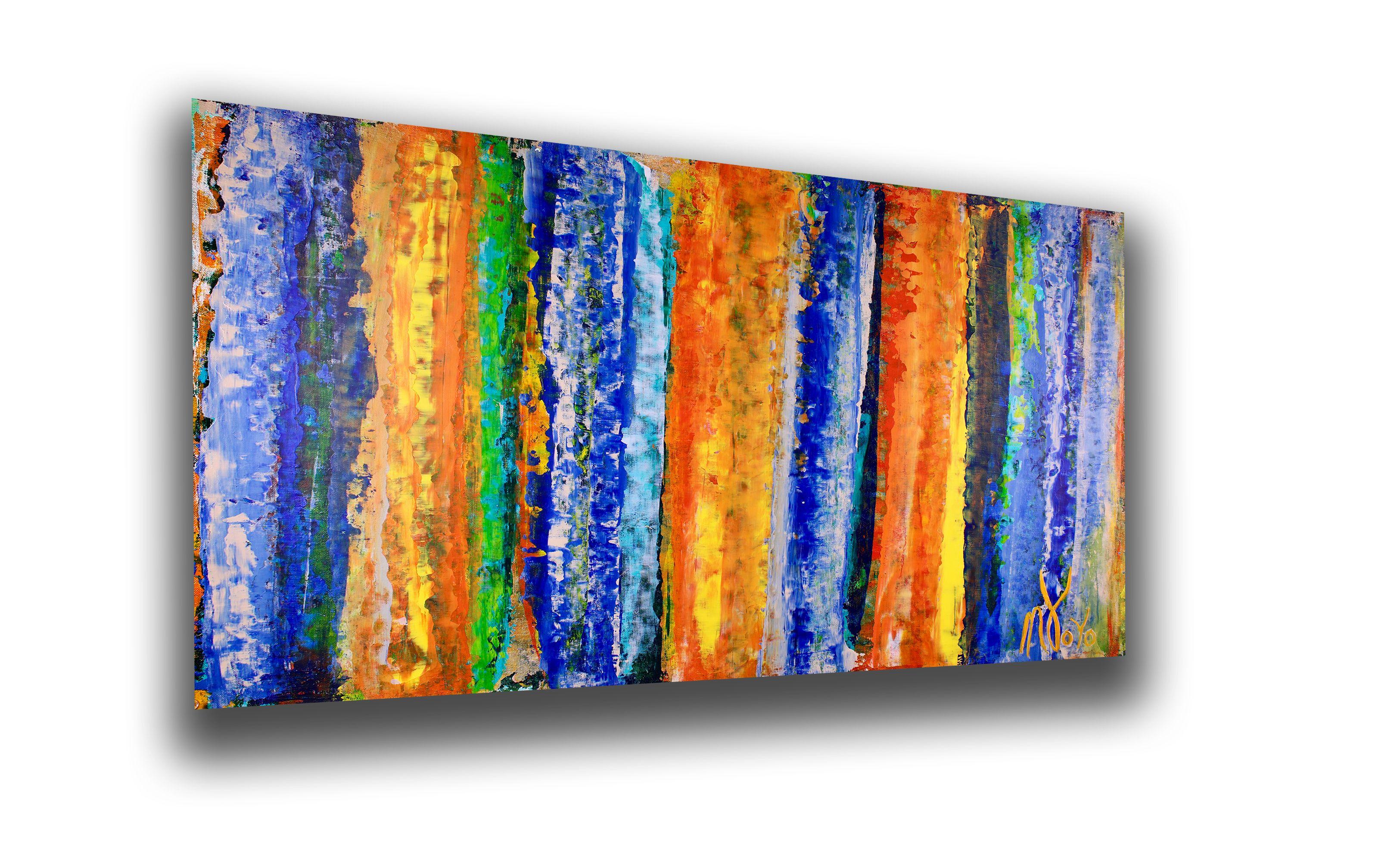 Color Frenzy 2, Pittura, Acrilico su tela - Painting Astratto di Nestor Toro