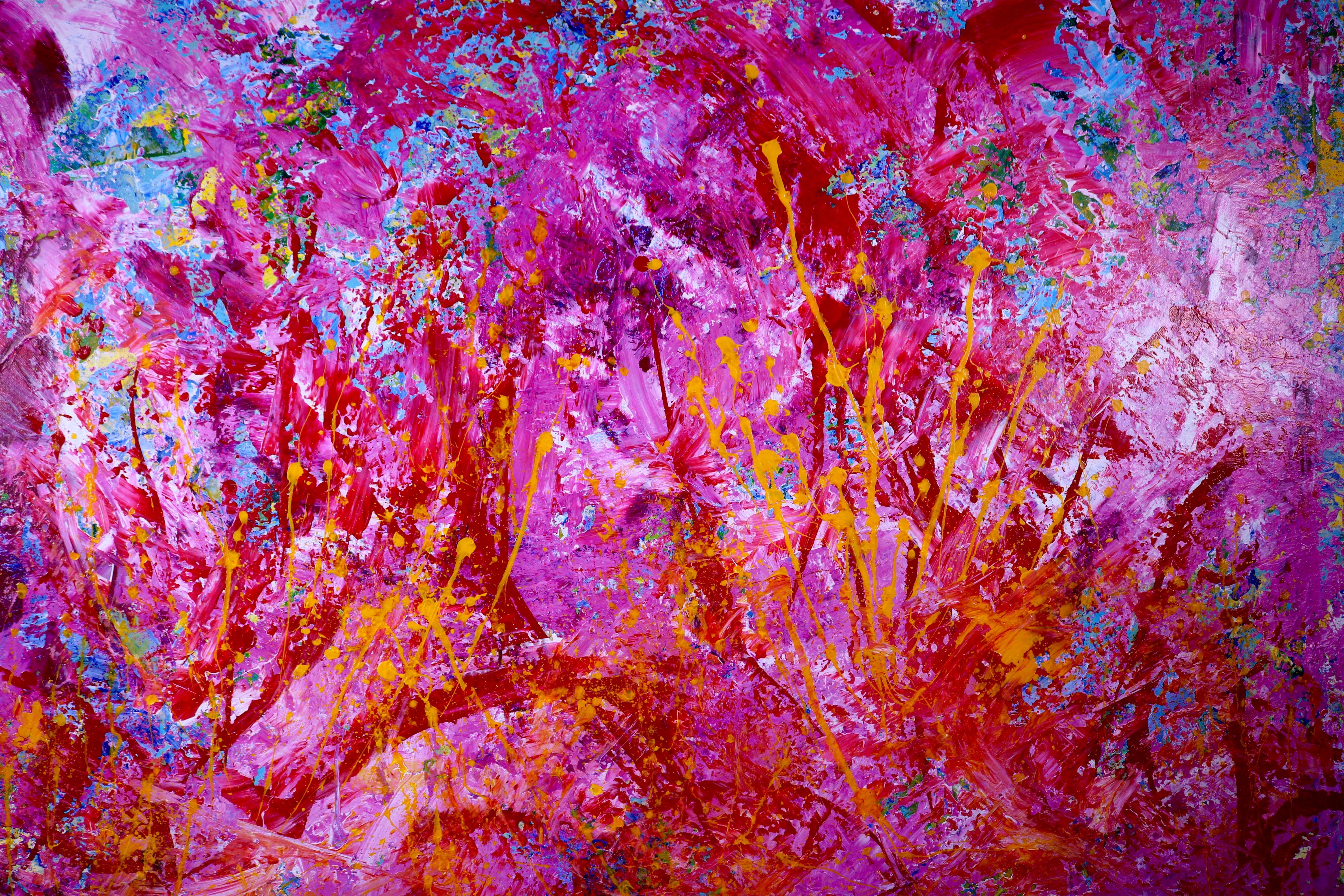 Rivoluzione del colore, Pittura, Acrilico su tela - Painting di Nestor Toro