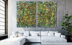 Colorful display of affection 1, Painting, Acrylic on Canvas