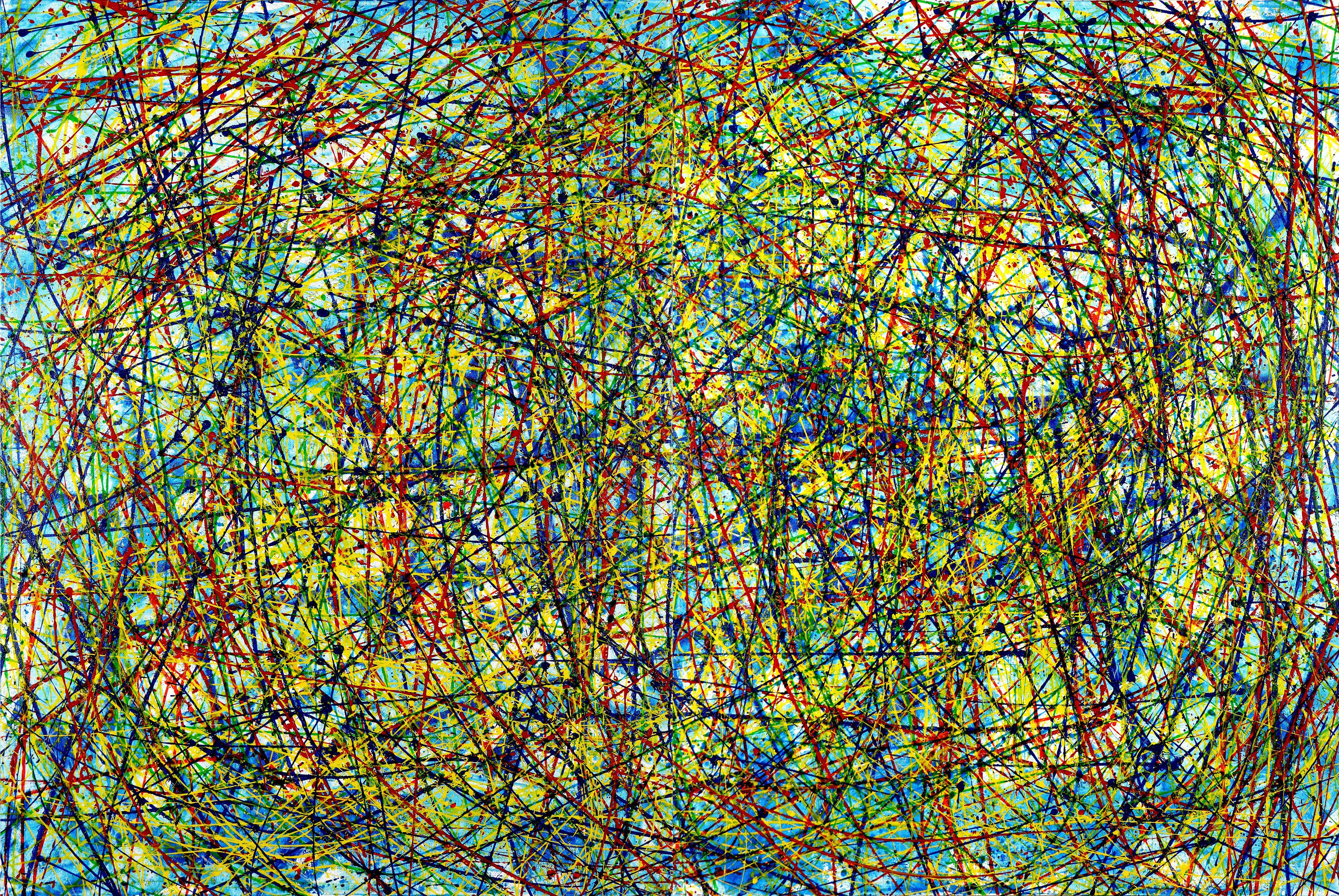 Exposition colorée d'affection 1, peinture, acrylique sur toile - Painting de Nestor Toro