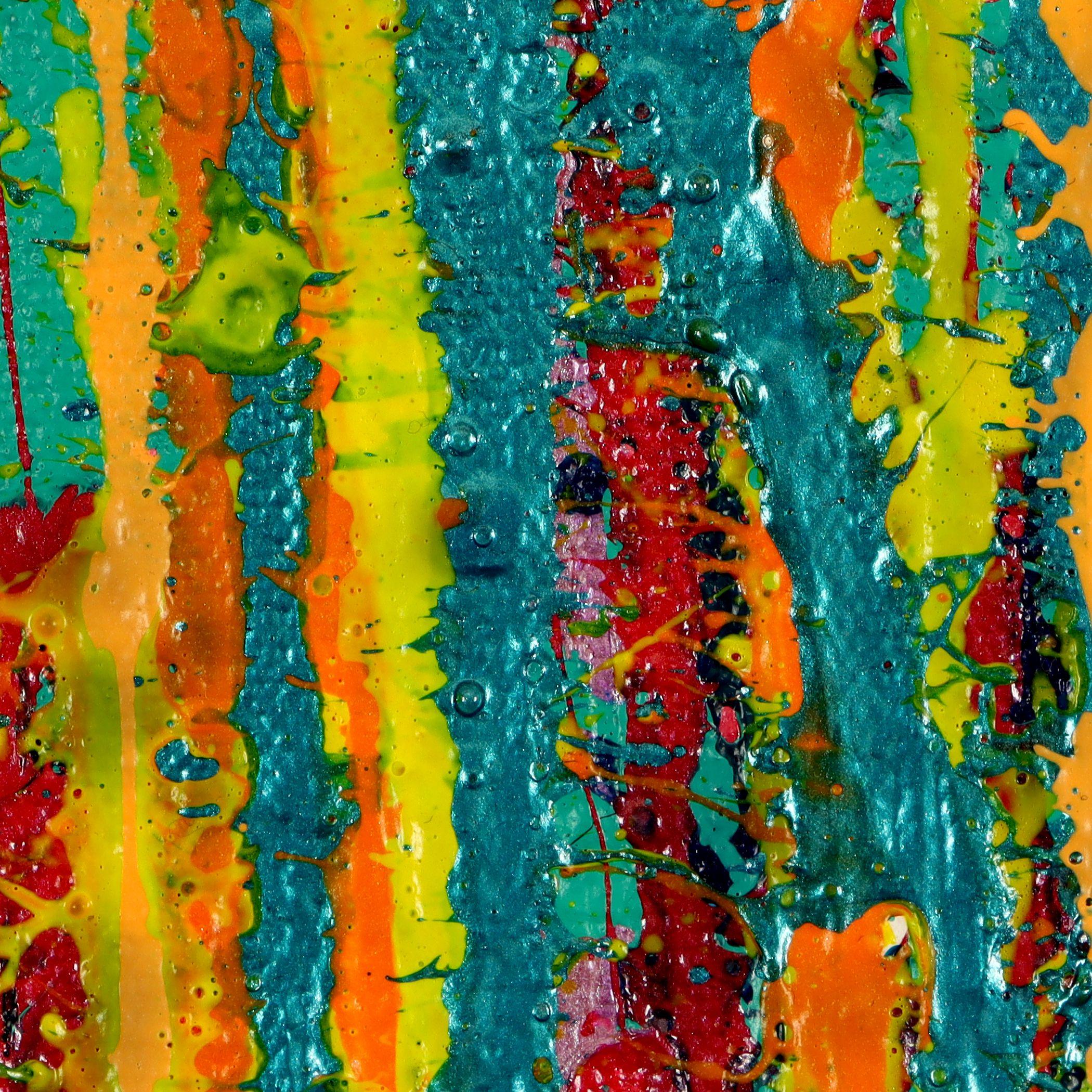 Luminosità colorata (Uno sguardo da vicino), Pittura, Acrilico su tela in vendita 3