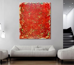 Koming from the Red, Gemälde, Acryl auf Leinwand