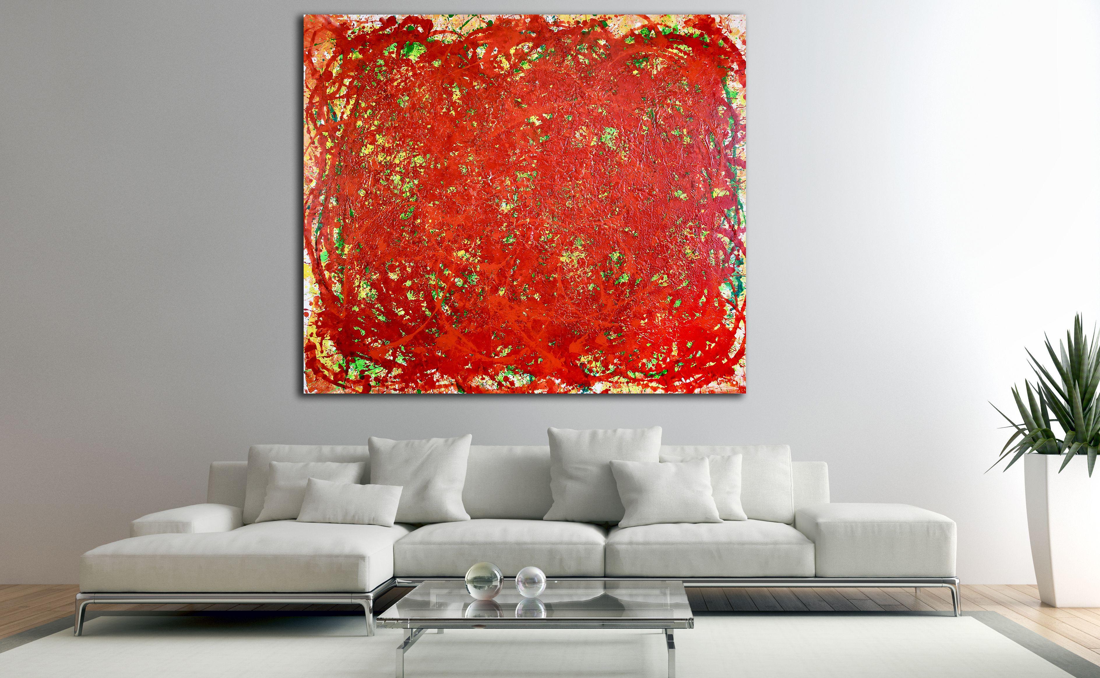 Coming from the Red, Painting, Acrylic on Canvas For Sale 2