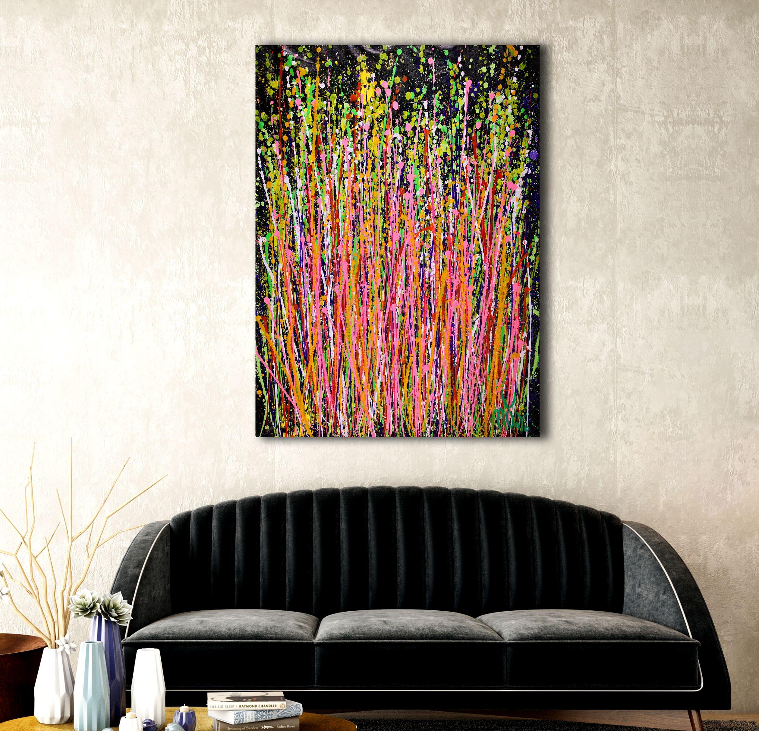 Giardino della Coscienza, Pittura, Acrilico su tela - Painting Astratto di Nestor Toro
