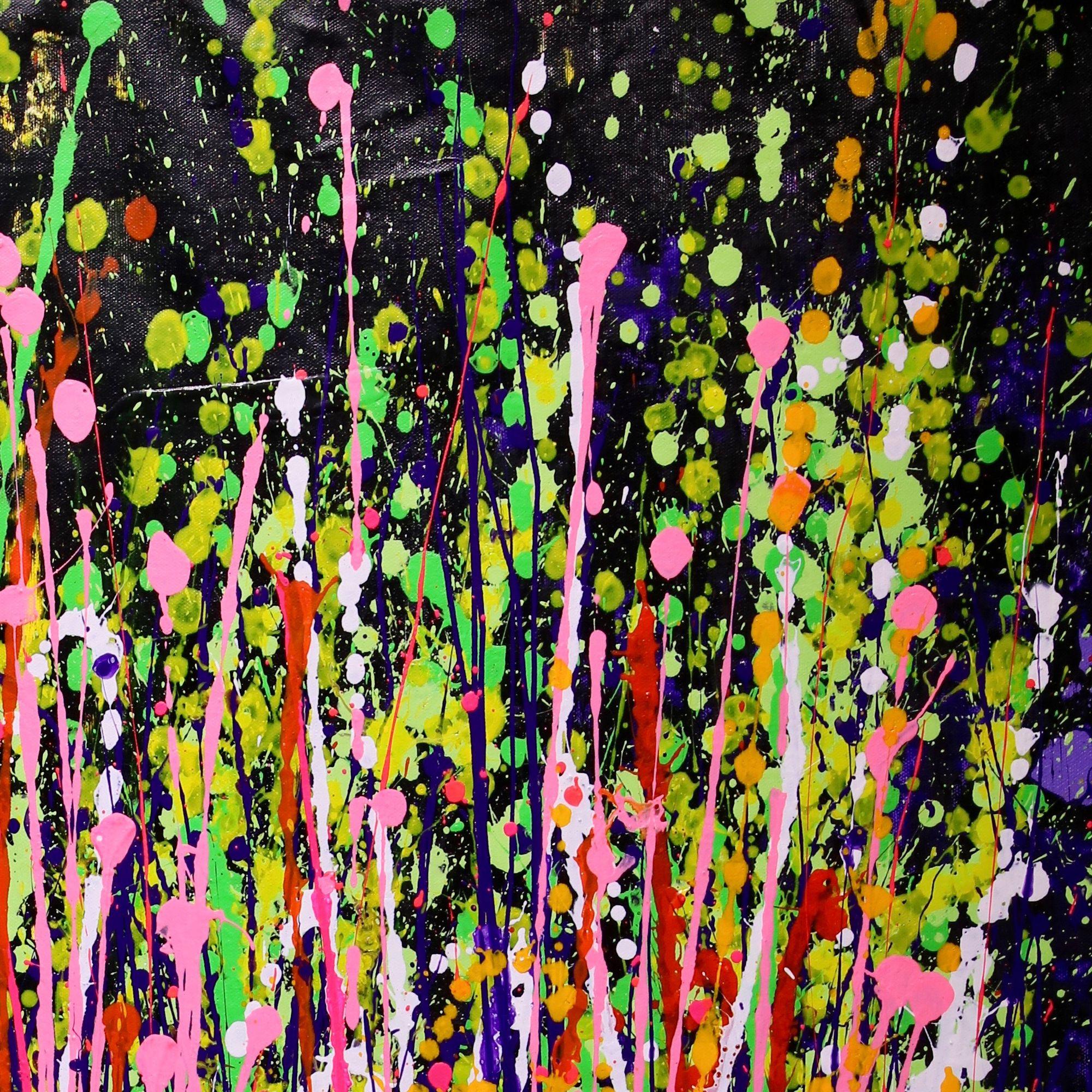 Giardino della Coscienza, Pittura, Acrilico su tela - Abstract Painting Marrone di Nestor Toro