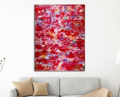 Les conséquences du rouge, peinture, acrylique sur toile