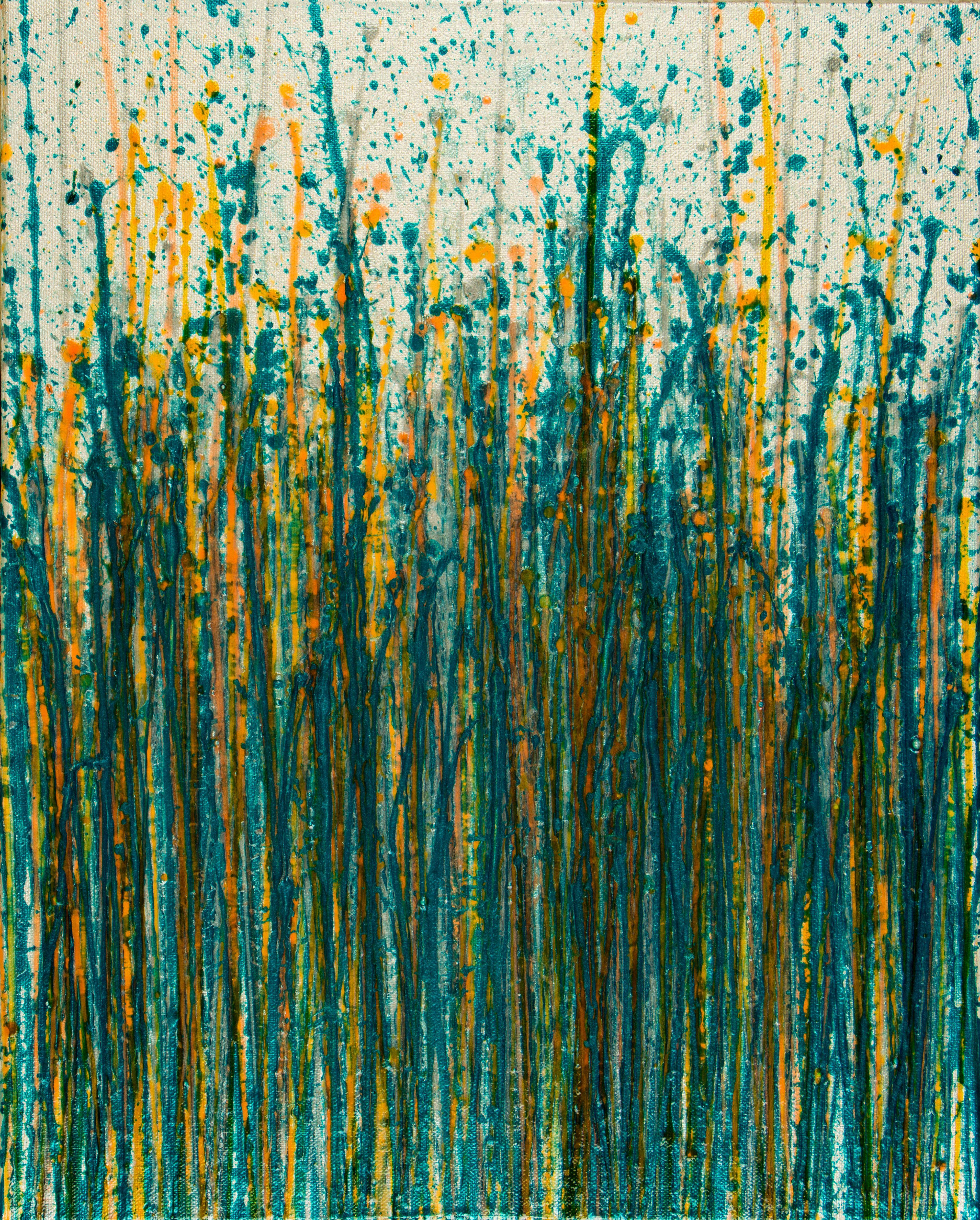 Crystal Down (Forest Green), Painting, Acrylic on Canvas 2
